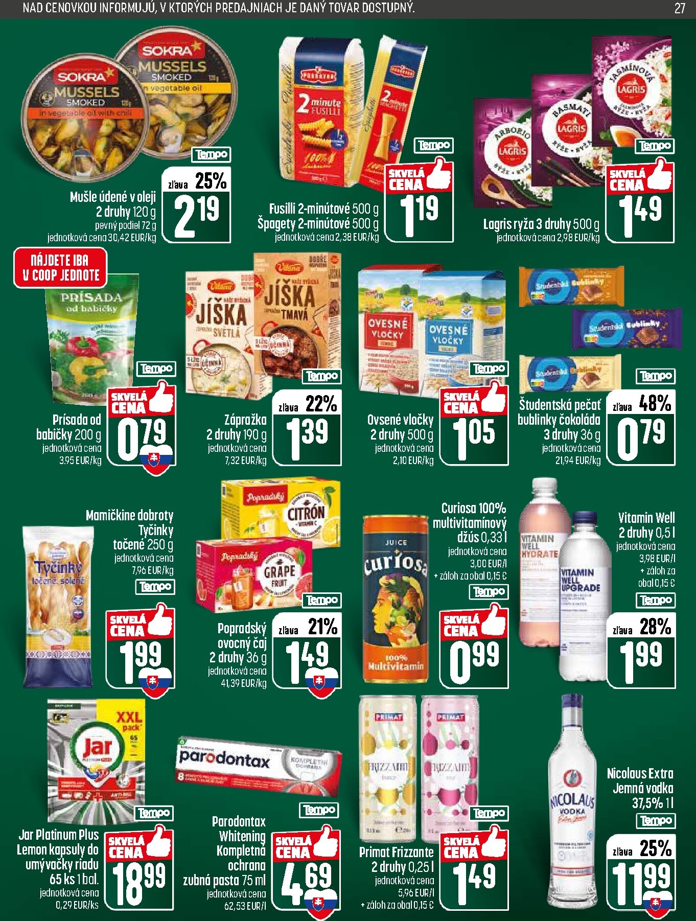 coop-jednota - Nový leták COOP Jednota od štvrtka, 23.04.2026 do stredy, 29.04.2026 - page: 27