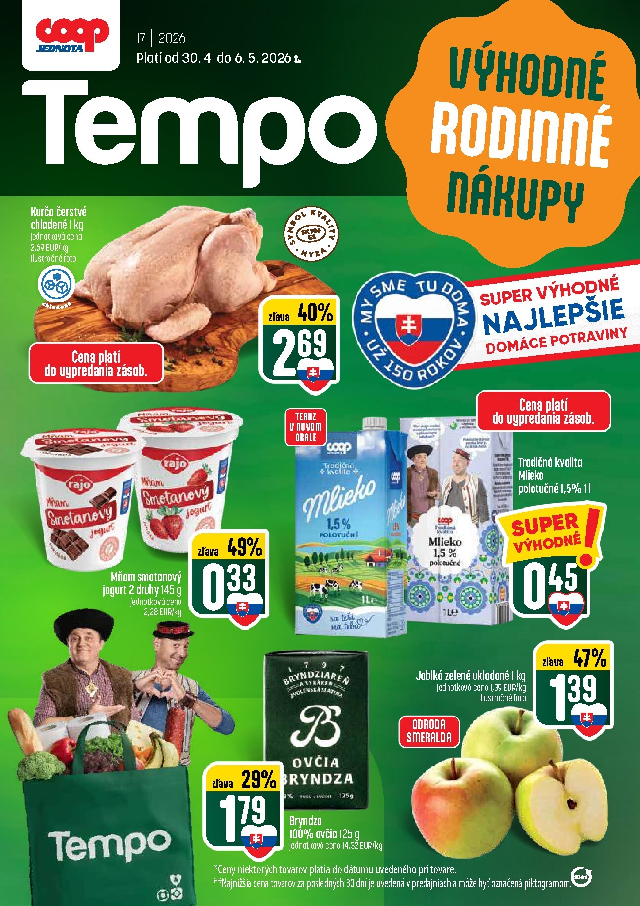 coop-jednota - Nový leták COOP Jednota - Tempo od štvrtka, 30.04.2026 do stredy, 06.05.2026