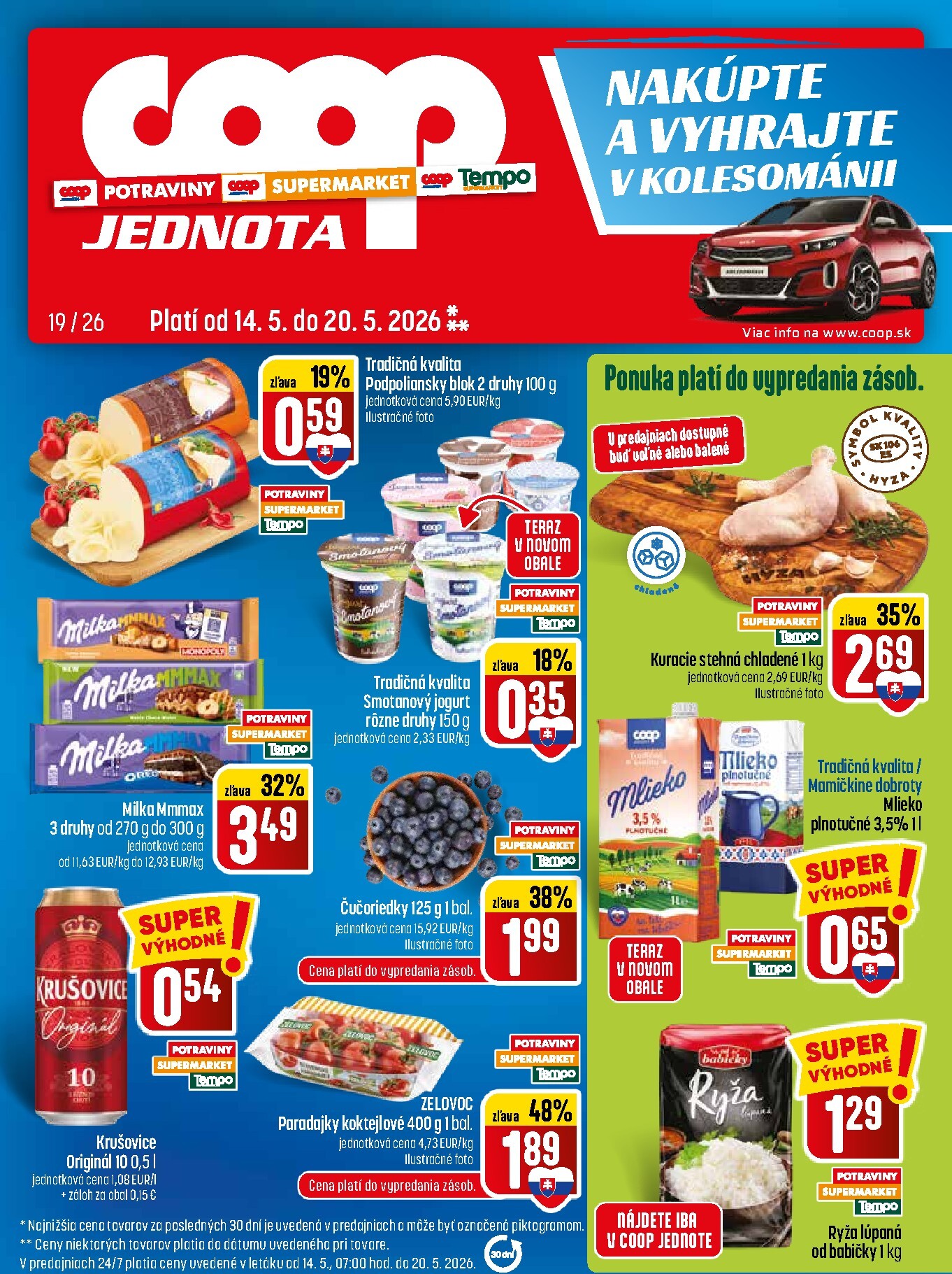 coop-jednota - Nový leták COOP Jednota od štvrtka, 14.05.2026 do stredy, 20.05.2026 - page: 1