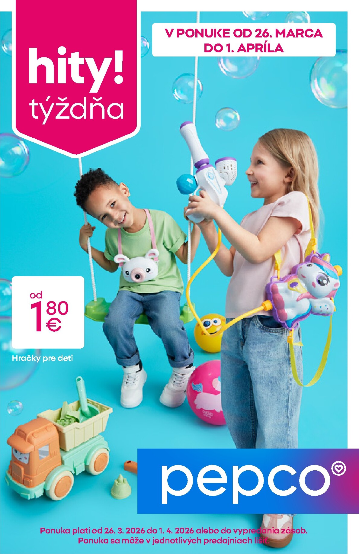 pepco - Leták Pepco - Hračky pre deti platný od 26.03.2026 do 01.04.2026 - page: 1