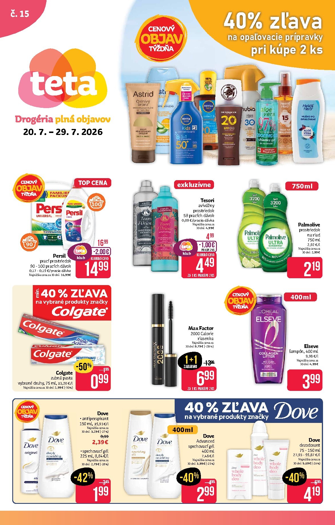 teta-drogerie - Nový Teta drogerie leták od pondelka, 20.07.2026 do stredy, 29.07.2026