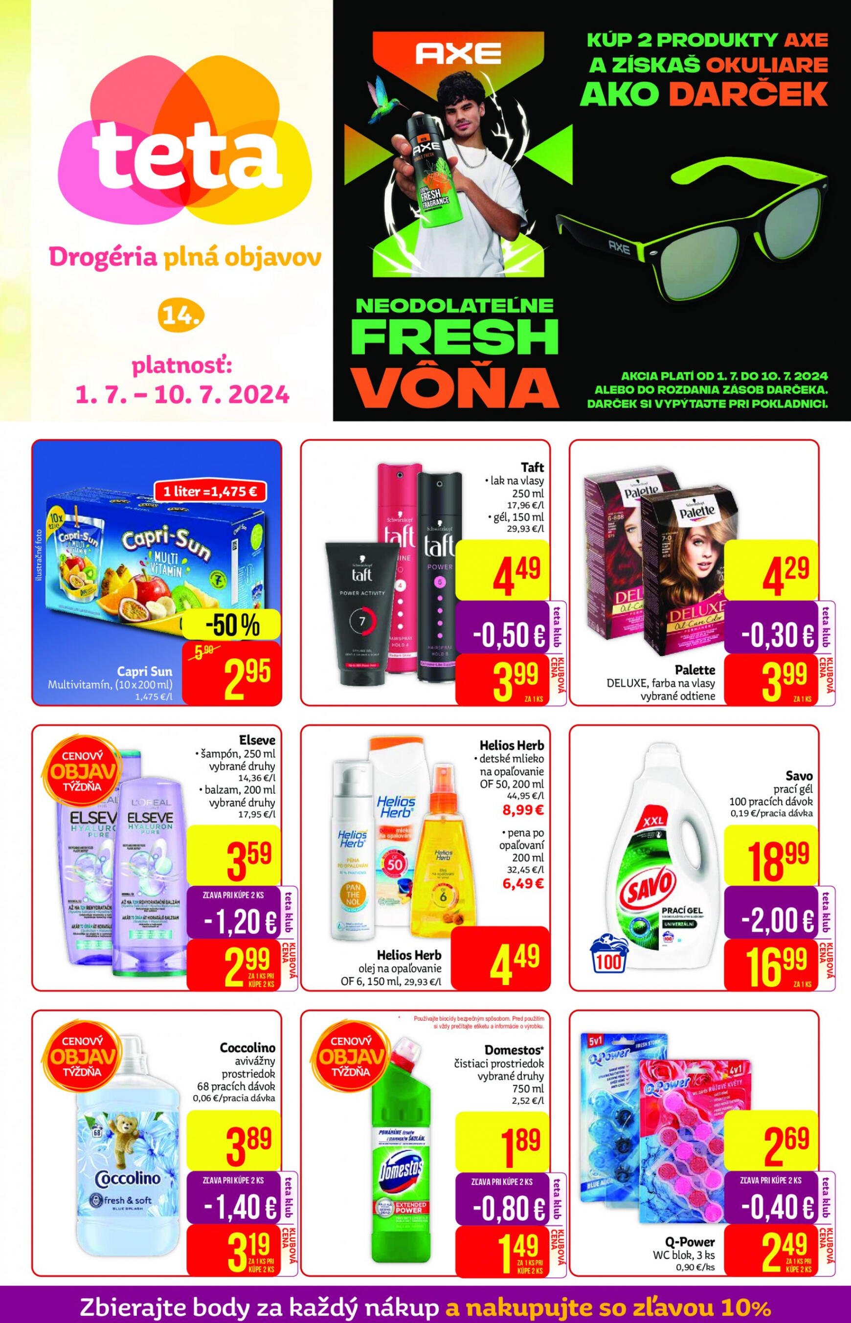 teta-drogerie - Teta drogerie leták platný od 01.07. - 10.07.