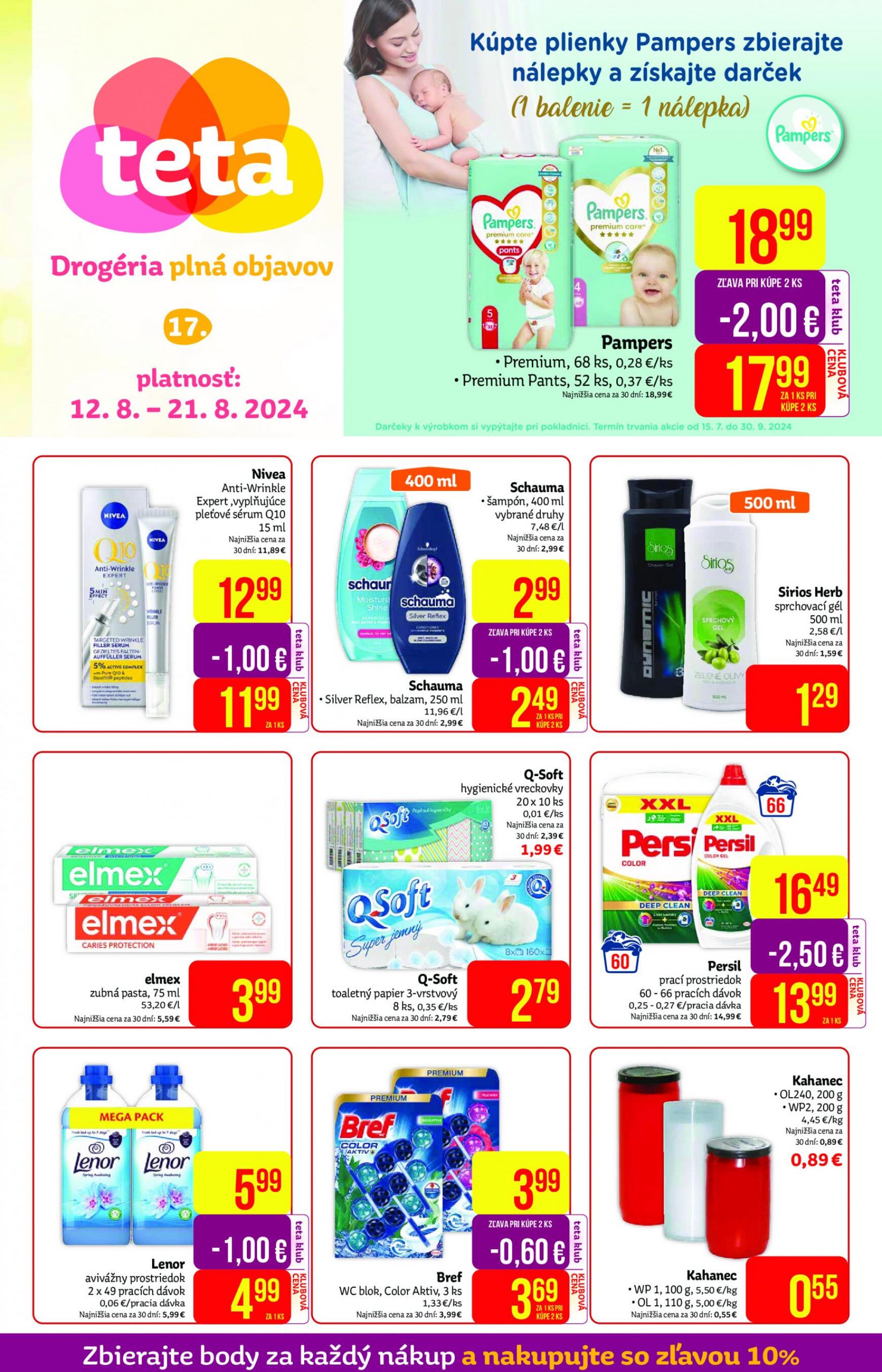 teta-drogerie - Teta drogerie leták platný od 12.08. - 21.08.