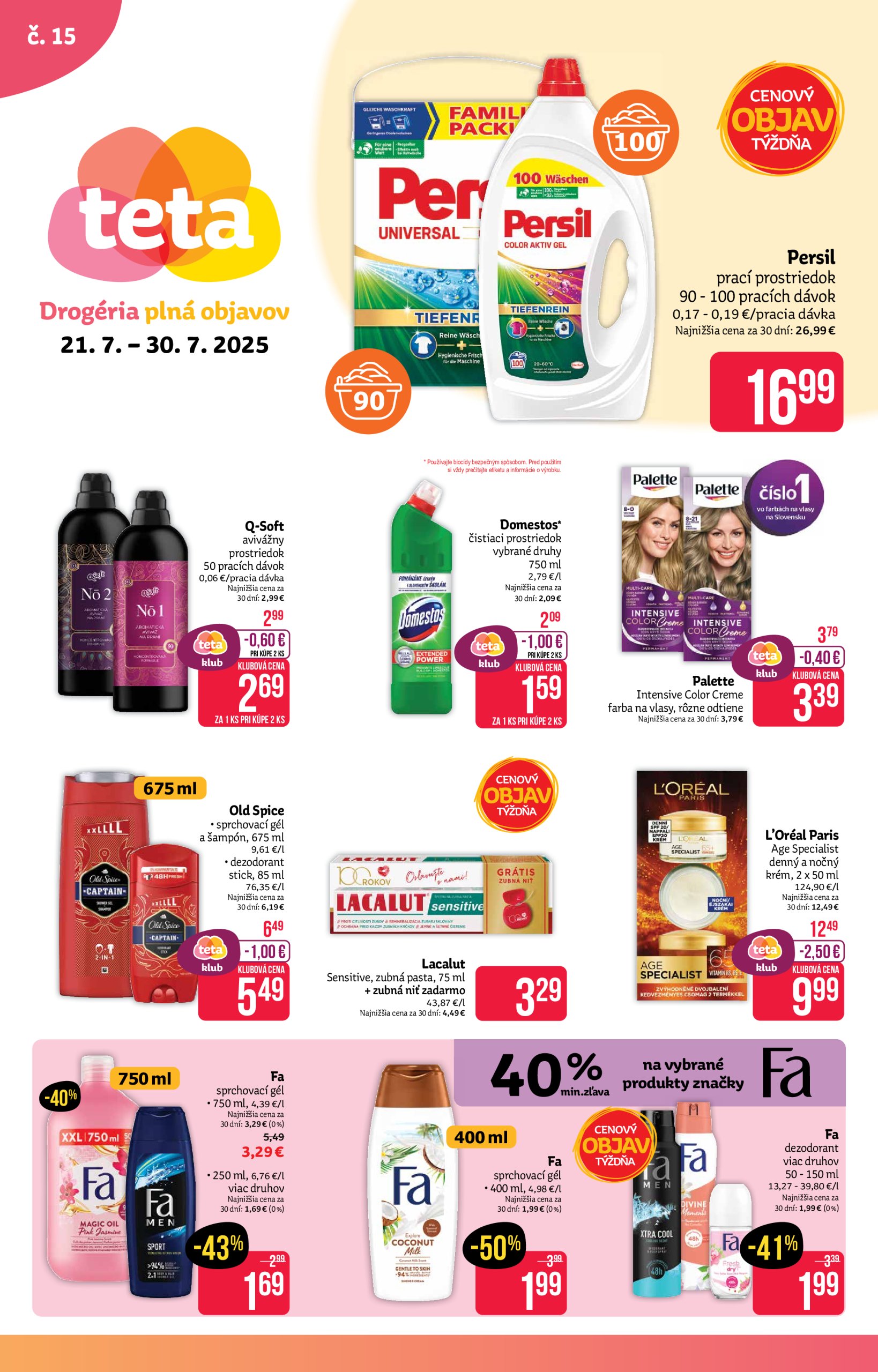 teta-drogerie - Leták Teta drogerie platný od 21.07. do 30.07.