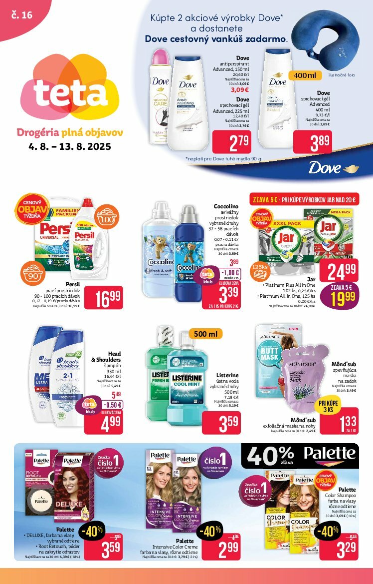 teta-drogerie - Leták Teta drogerie platný od 04.08. do 13.08. - page: 1