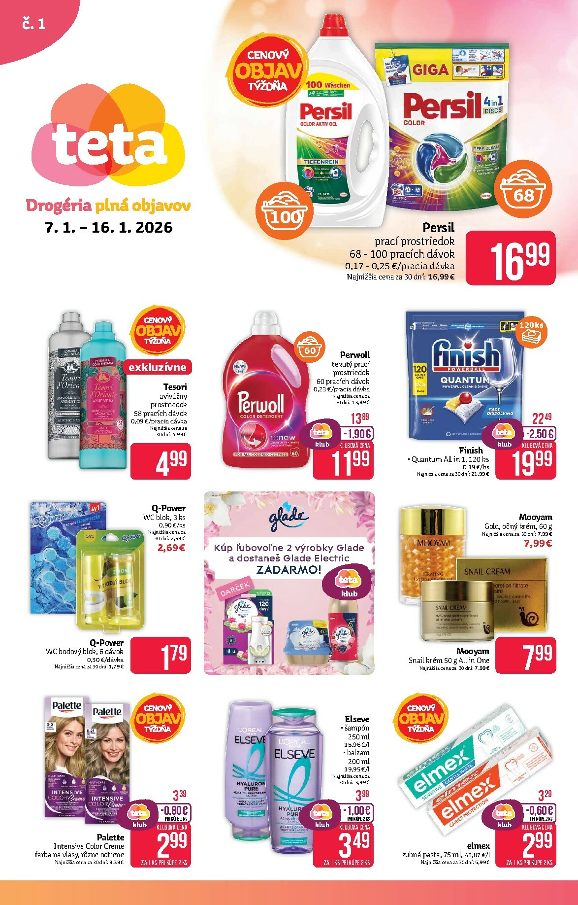 teta-drogerie - Leták Teta drogerie platný od 07.01. do 16.01. - page: 1