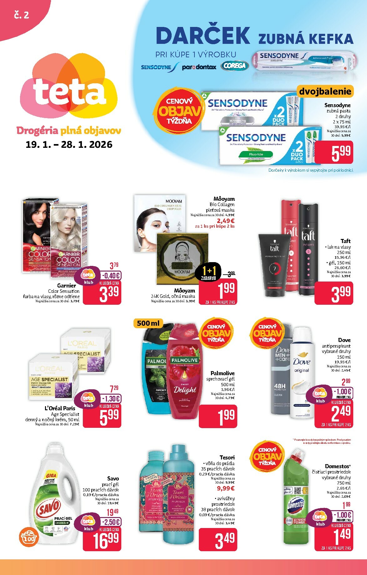 teta-drogerie - Leták Teta drogerie platný od 19.01. do 28.01. - page: 1