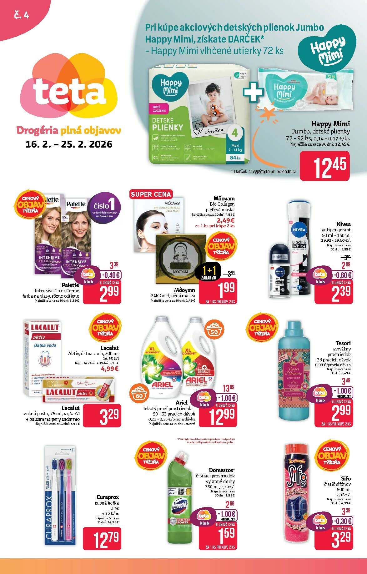 teta-drogerie - Leták Teta drogerie platný od 16.02.2026 do 25.02.2026 - page: 1