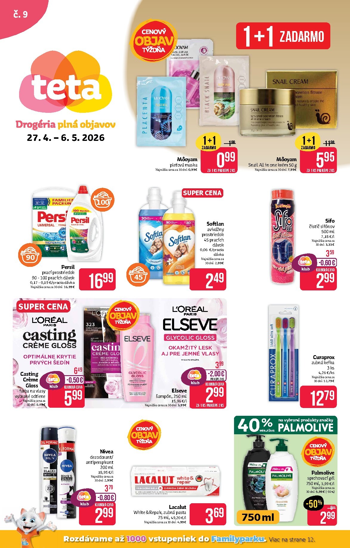 teta-drogerie - Nový leták Teta drogerie od pondelka, 27.04.2026 do stredy, 06.05.2026 - page: 1