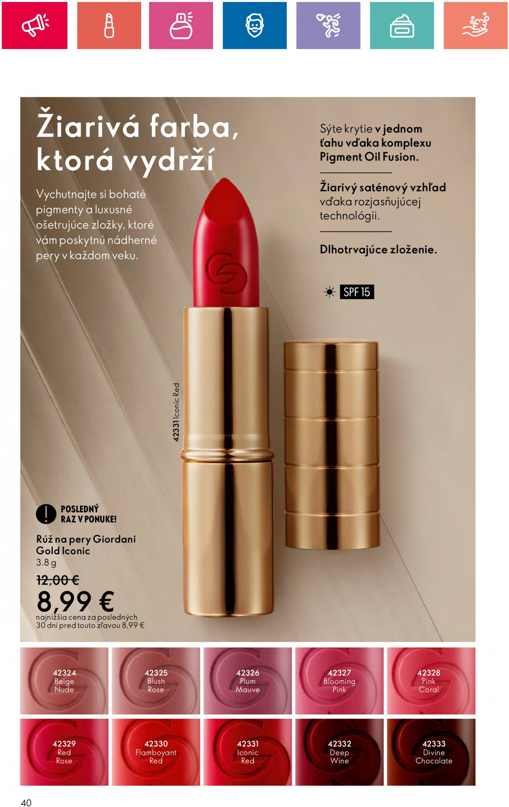 oriflame - ORIFLAME leták platný od 20.08. - 09.09. - page: 40