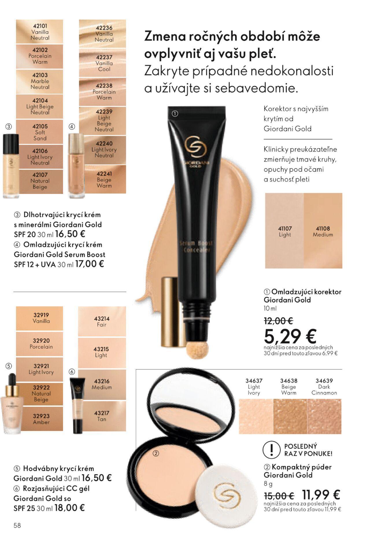 oriflame - Katalóg Oriflame 14 2024 » Aktuálny leták online 01.10.2024 - 19.10.2024 - page: 58