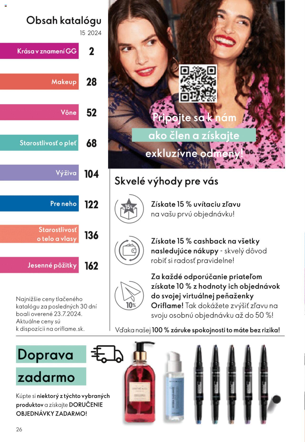 oriflame - Katalóg Oriflame 15 2024 » Aktuálny leták online 20.10.2024 - 09.11.2024 - page: 26