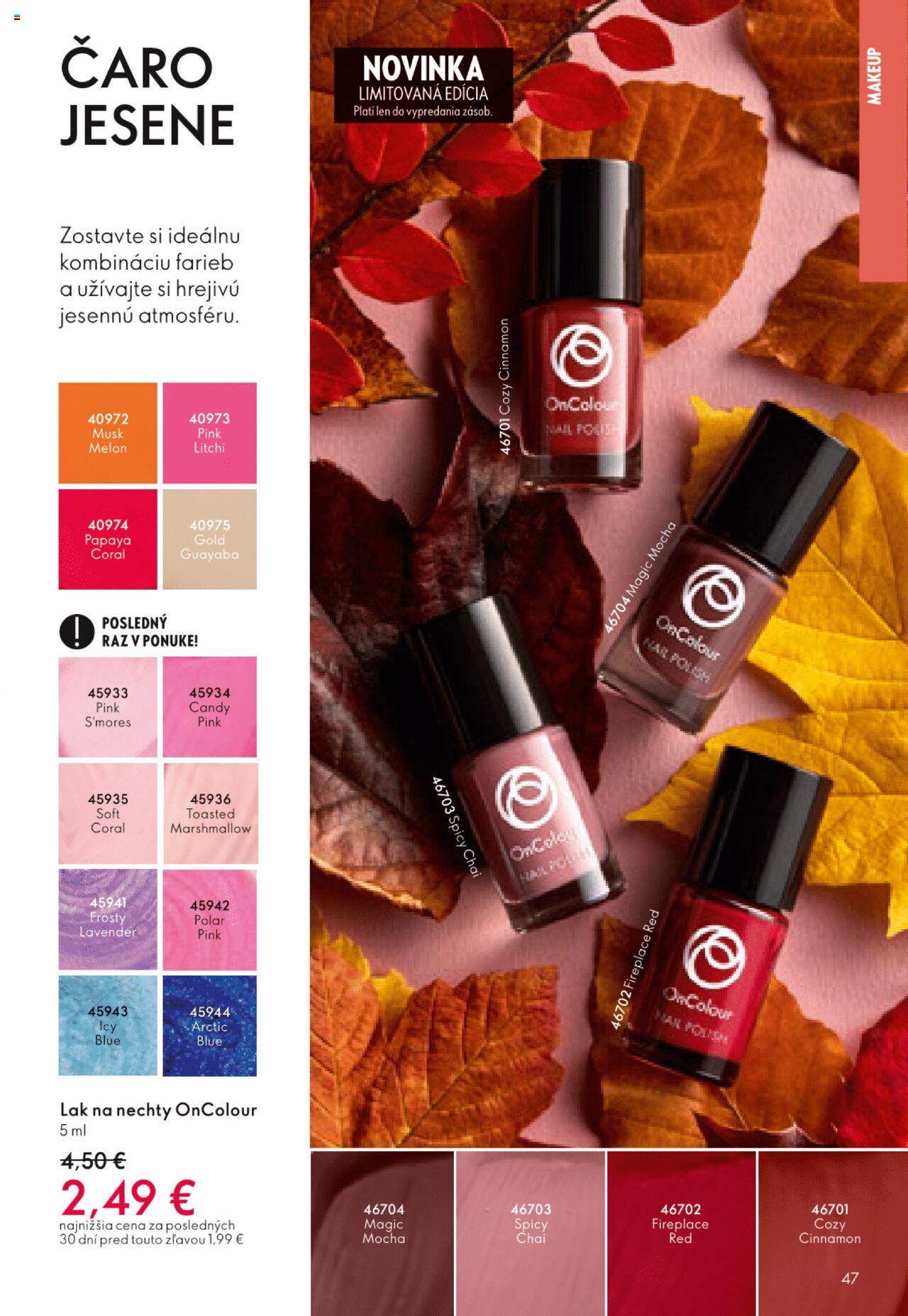 oriflame - Katalóg Oriflame 15 2024 » Aktuálny leták online 20.10.2024 - 09.11.2024 - page: 47