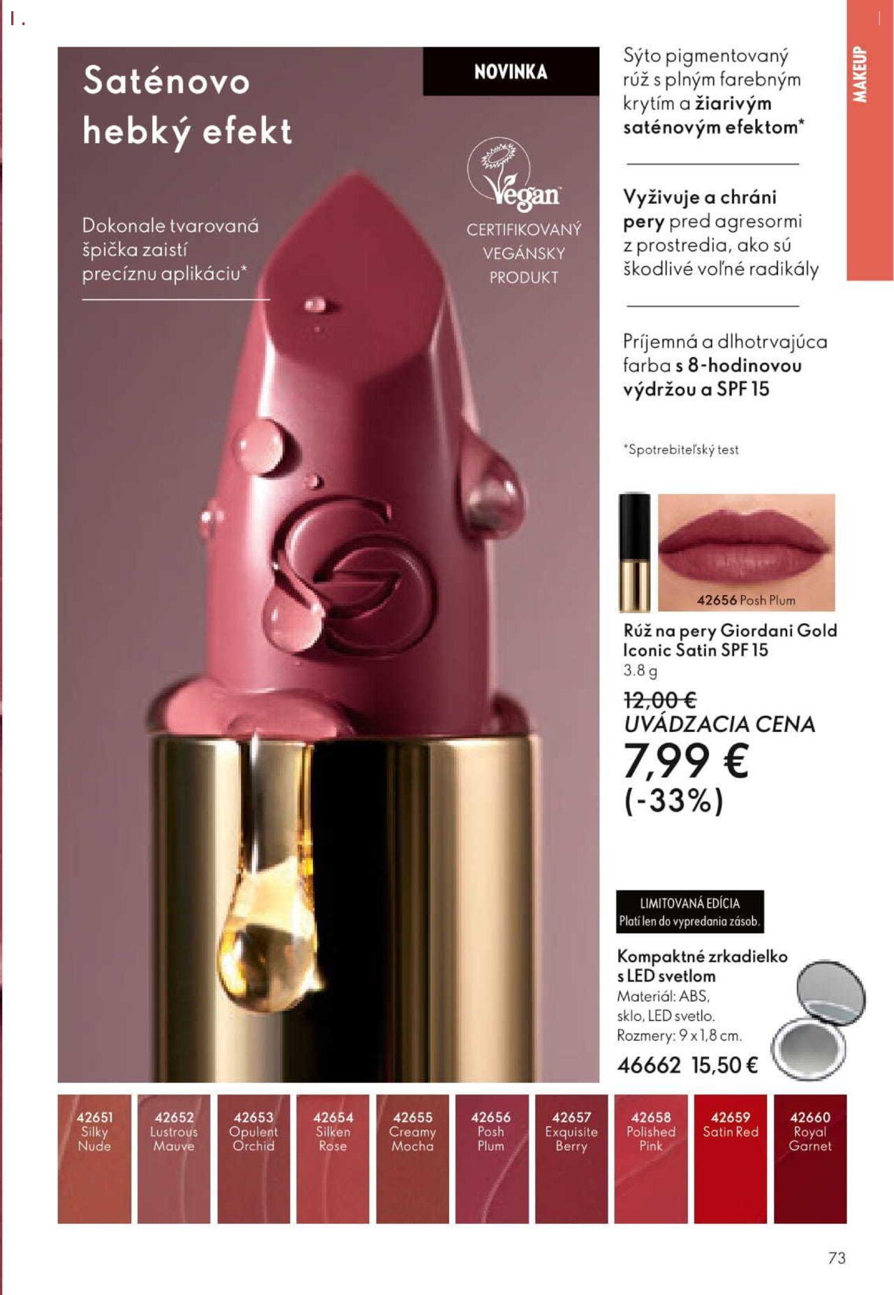 oriflame - Oriflame black friday » Aktuálny leták online 10.11.2024 - 30.11.2024 - page: 73