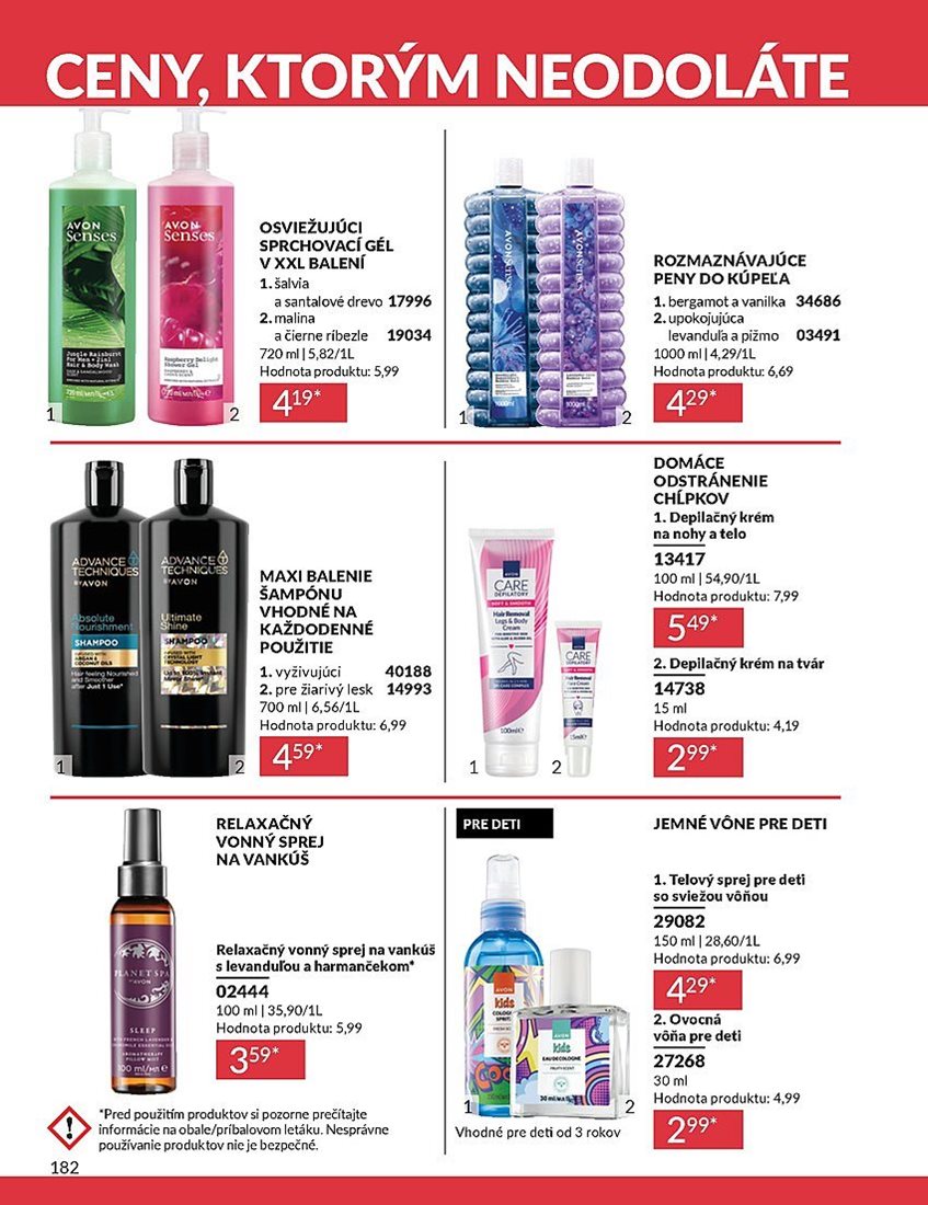 avon - Leták Avon platný od 01.07. do 31.07. - page: 182 avon - Leták Avon platný od 01.07. do 31.07. - page: 182