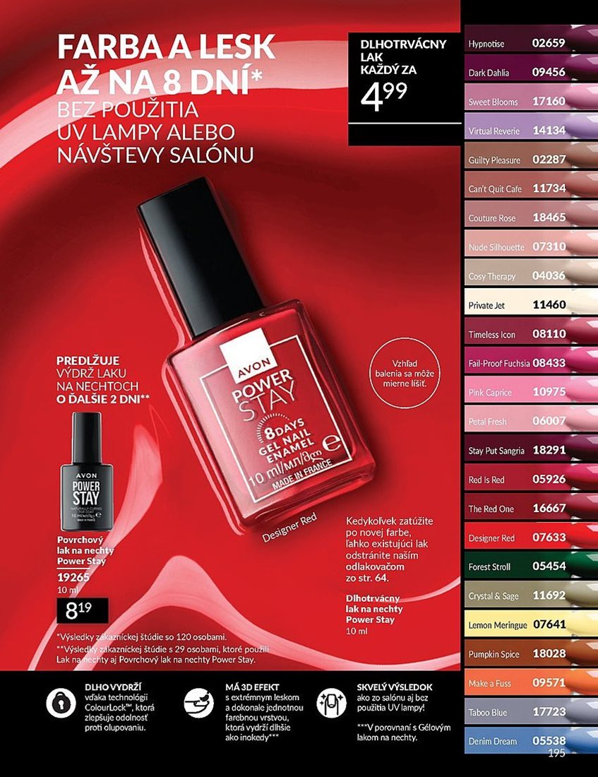 avon - Leták Avon platný od 01.08. do 31.08. - page: 195 avon - Leták Avon platný od 01.08. do 31.08. - page: 195
