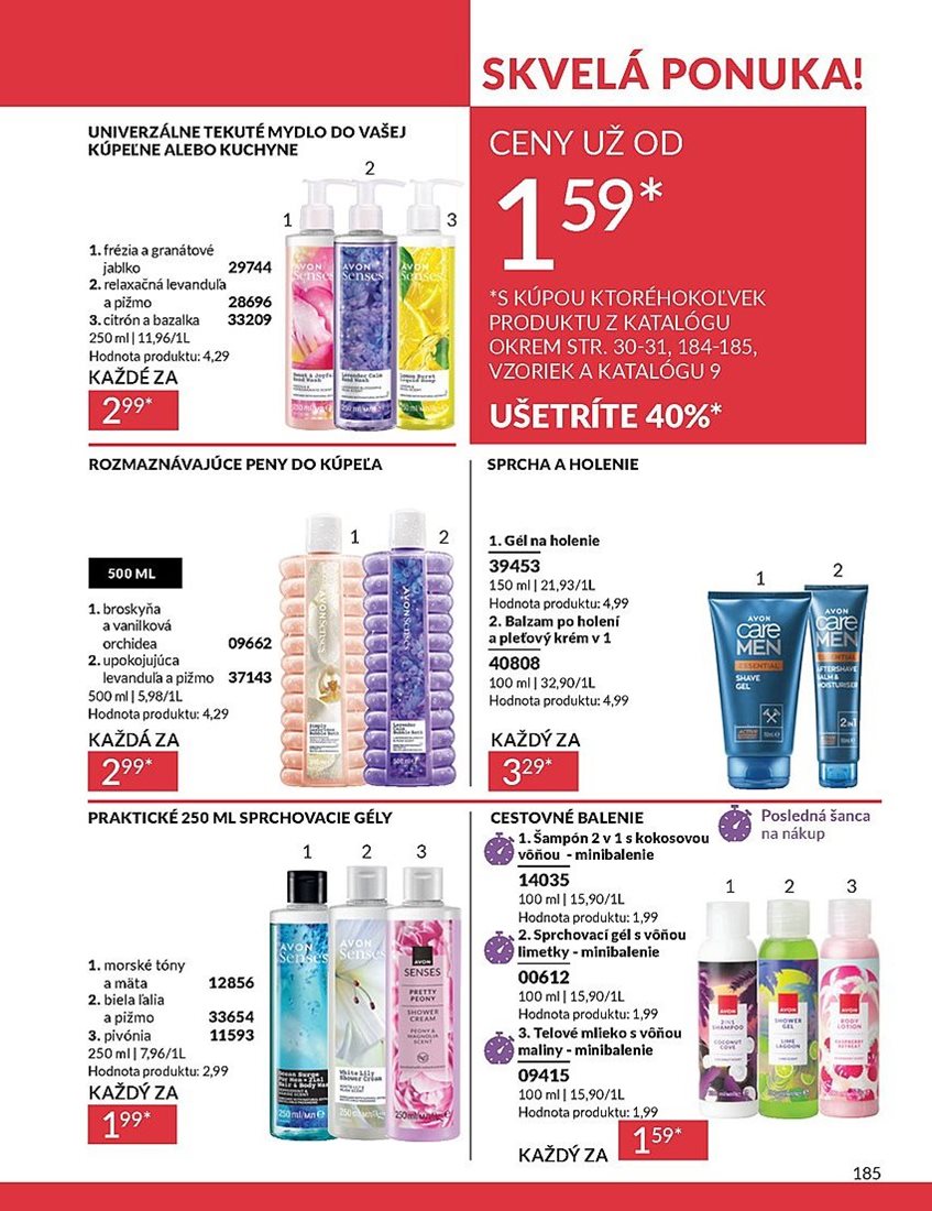 avon - Leták Avon platný od 01.08. do 31.08. - page: 185 avon - Leták Avon platný od 01.08. do 31.08. - page: 185