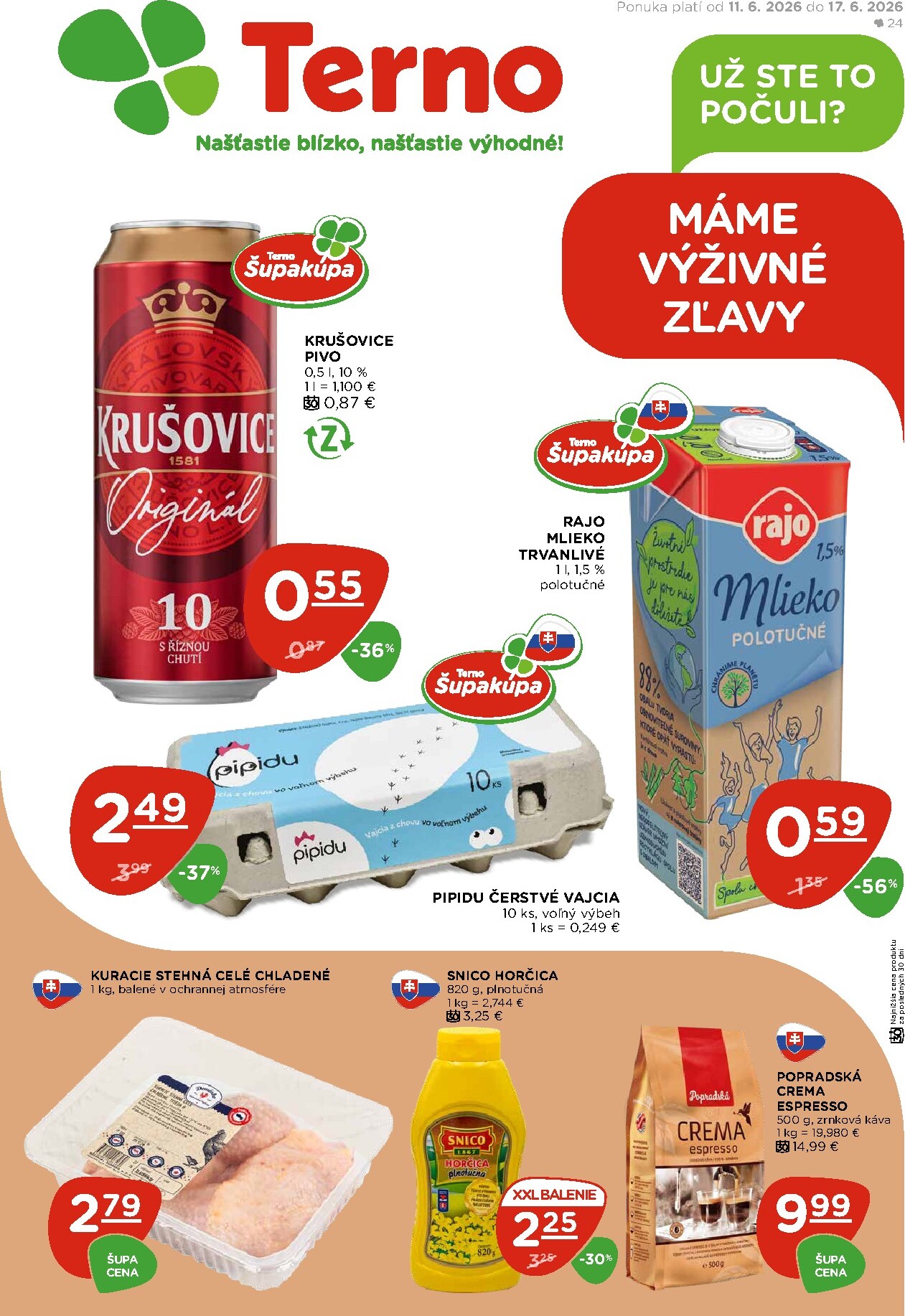 terno - Nový Terno leták od štvrtka, 11.06.2026 do stredy, 17.06.2026 - page: 1