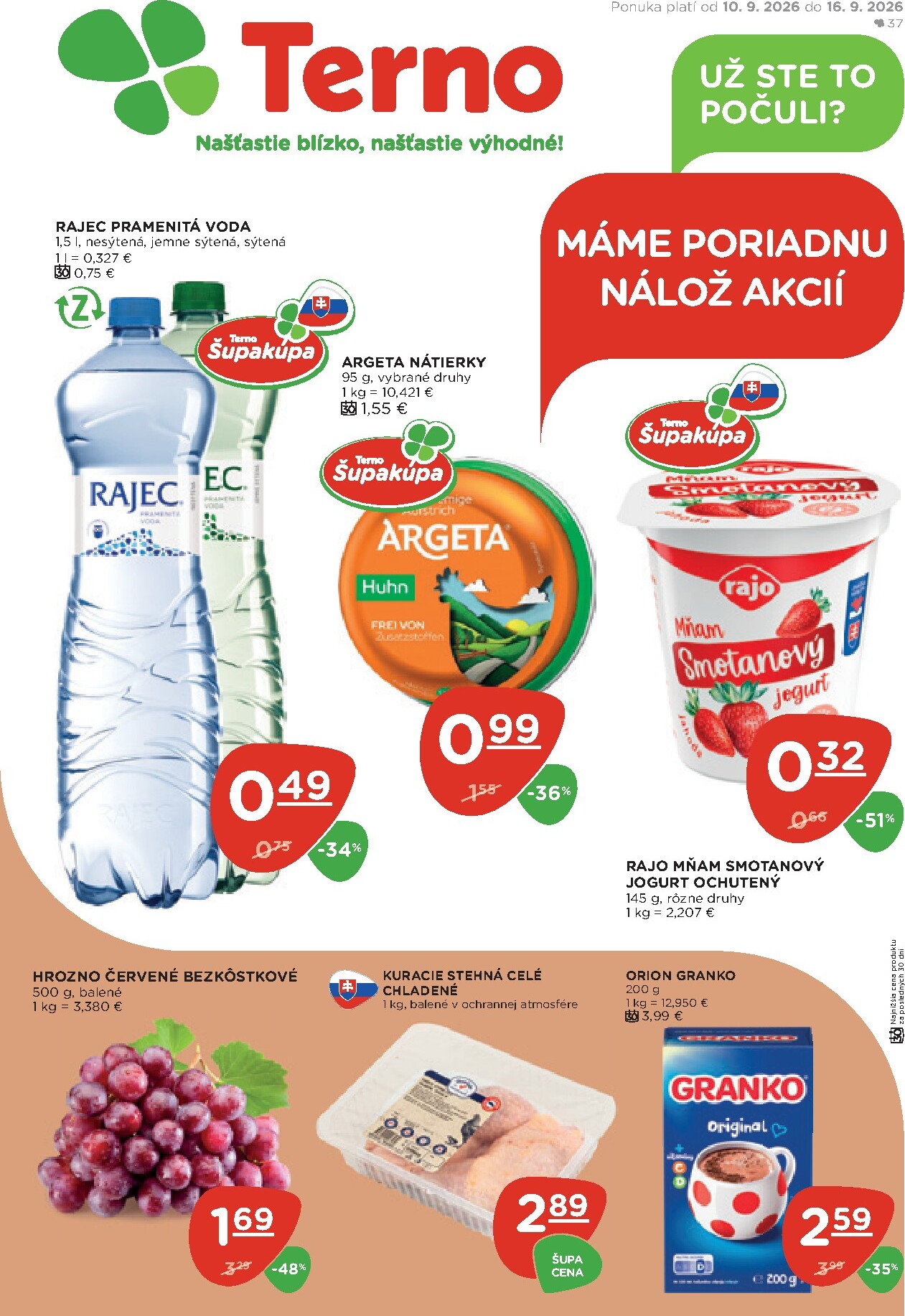 terno - Nový Terno leták od štvrtka, 10.09.2026 do stredy, 16.09.2026