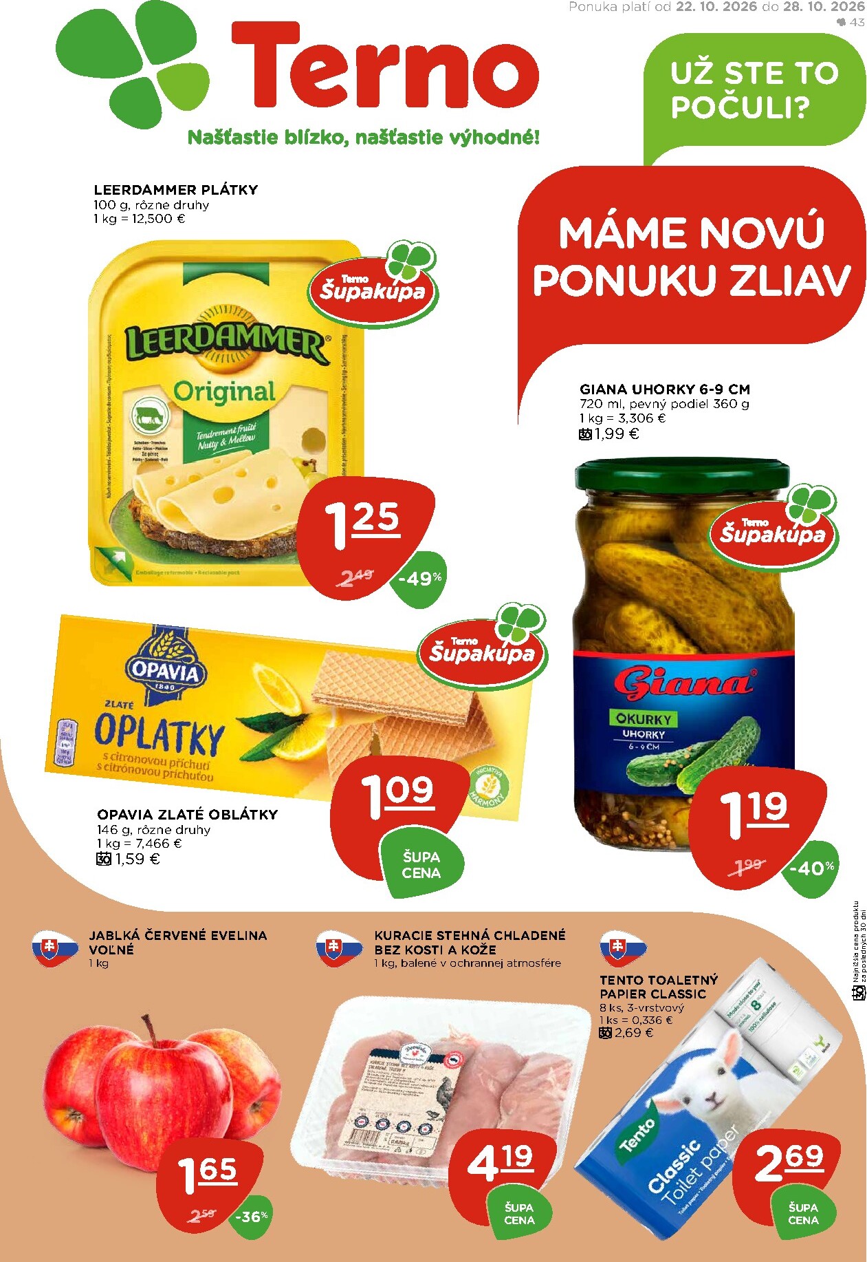 terno - Nový Terno leták od štvrtka, 22.10.2026 do stredy, 28.10.2026
