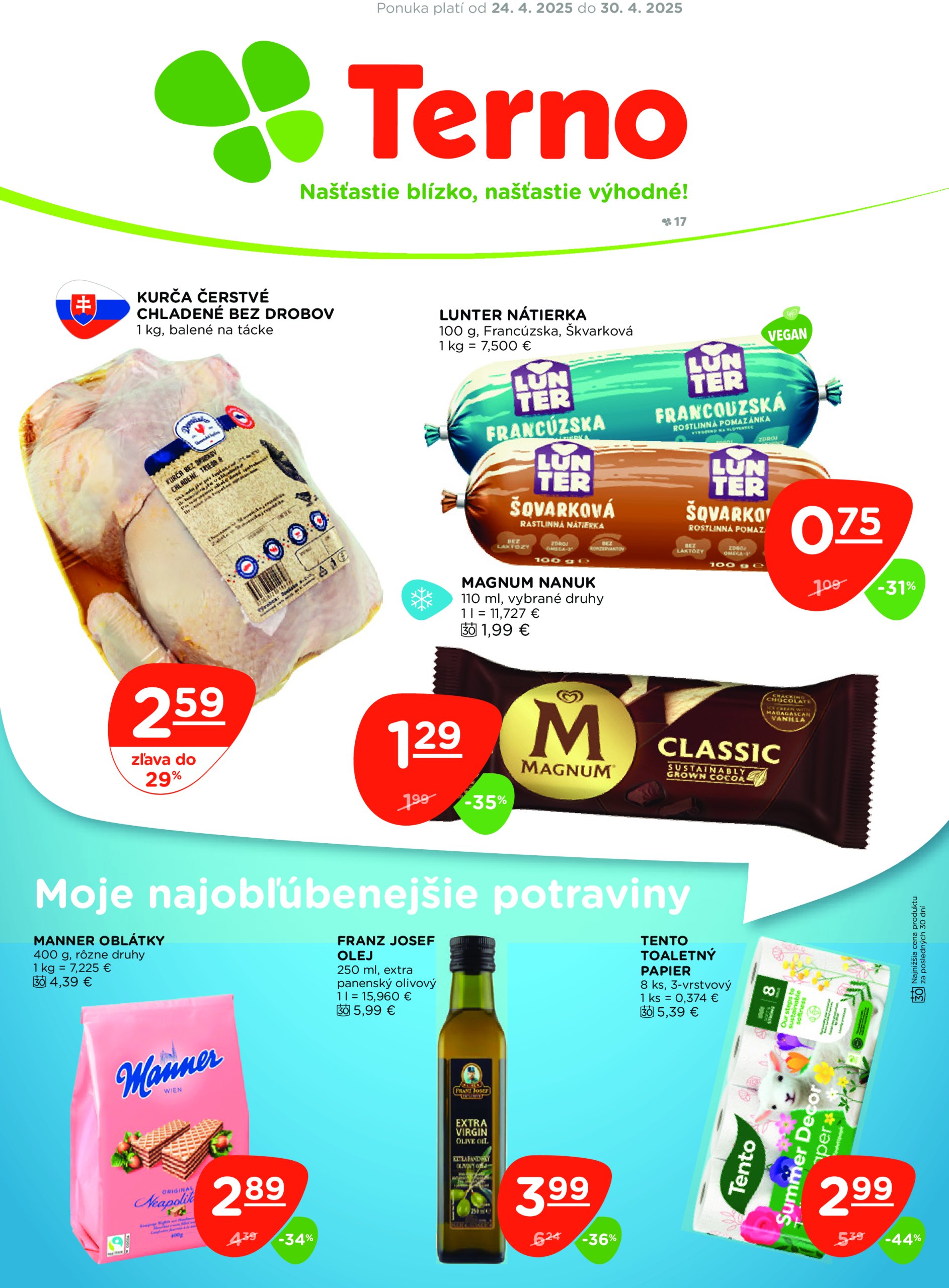terno - Terno leták platný od 24.04. - 30.04.