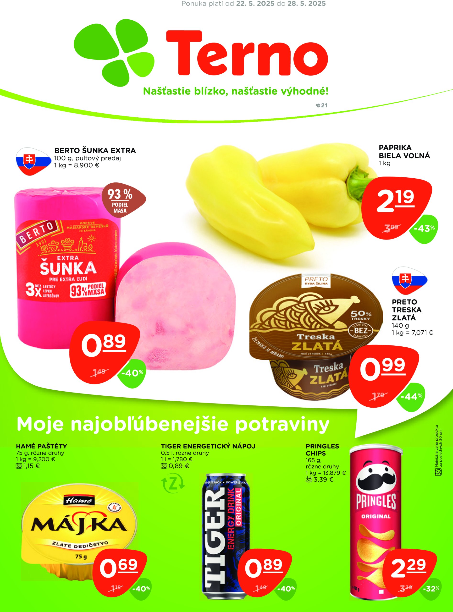 terno - Terno leták platný od 22.05. - 28.05.