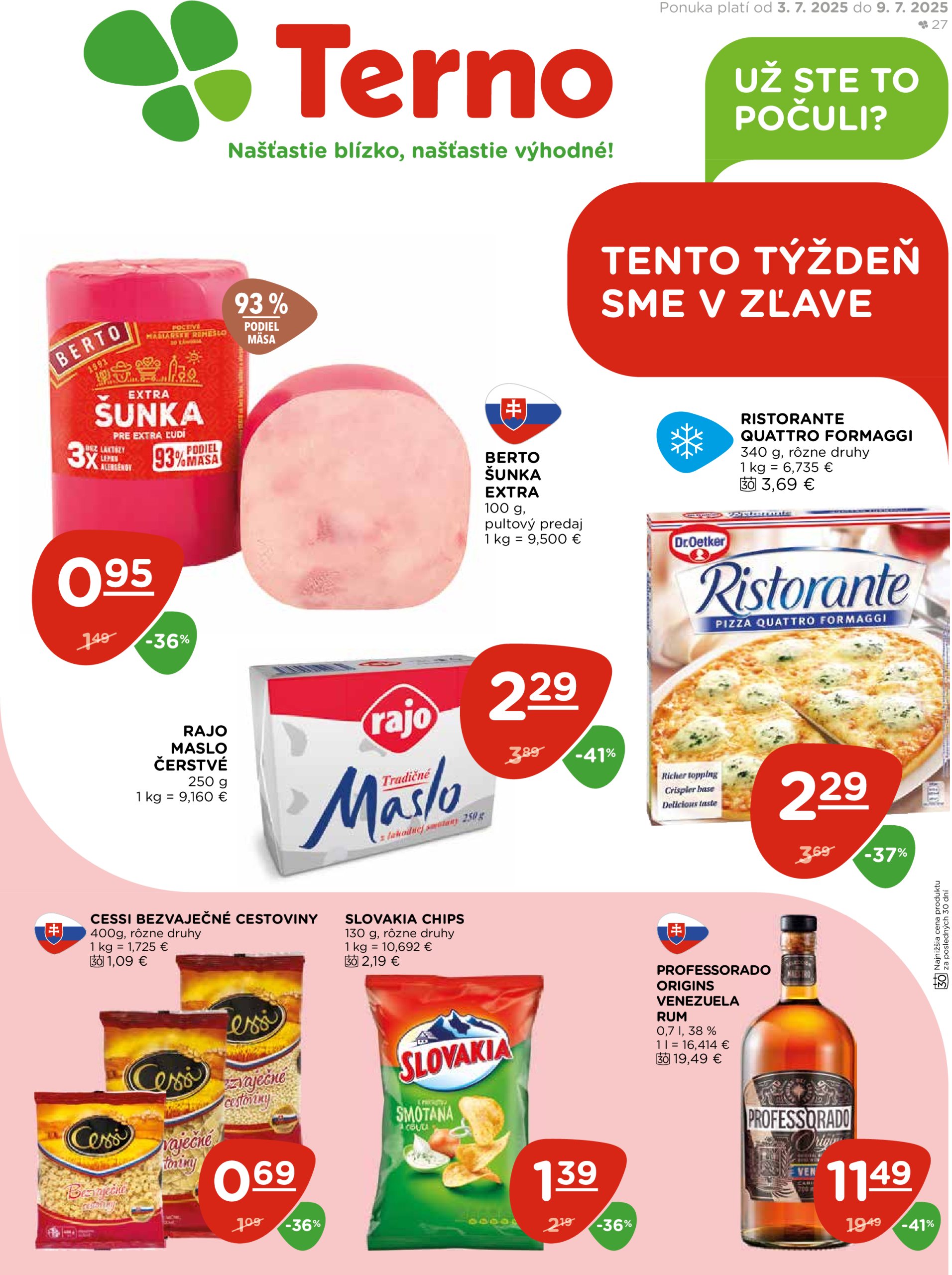 terno - Leták Terno platný od 03.07. do 09.07.