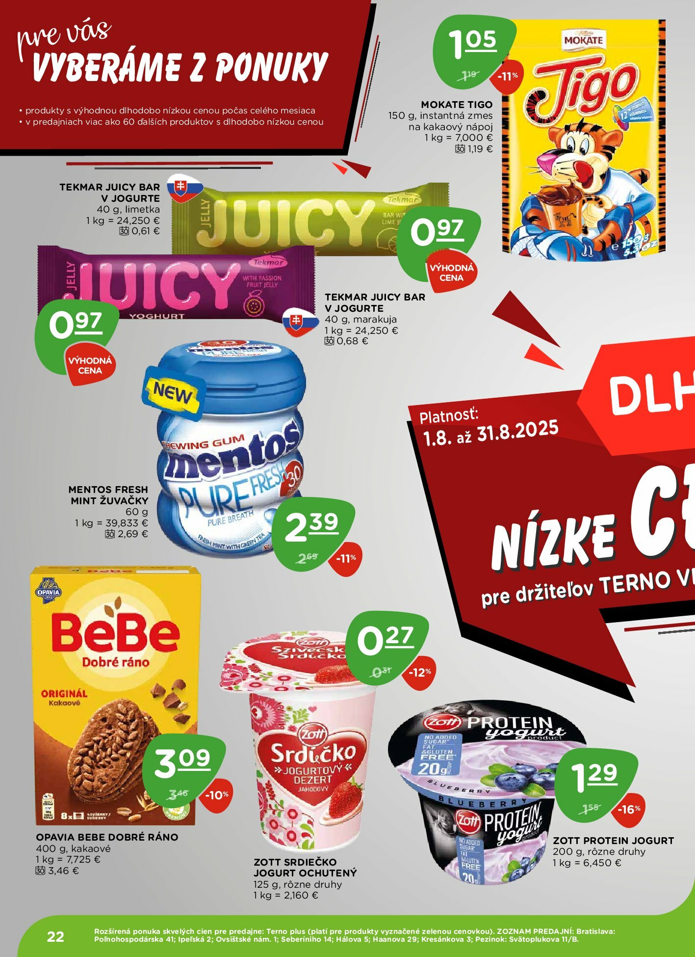 terno - Leták Terno platný od 21.08. do 27.08. - page: 22