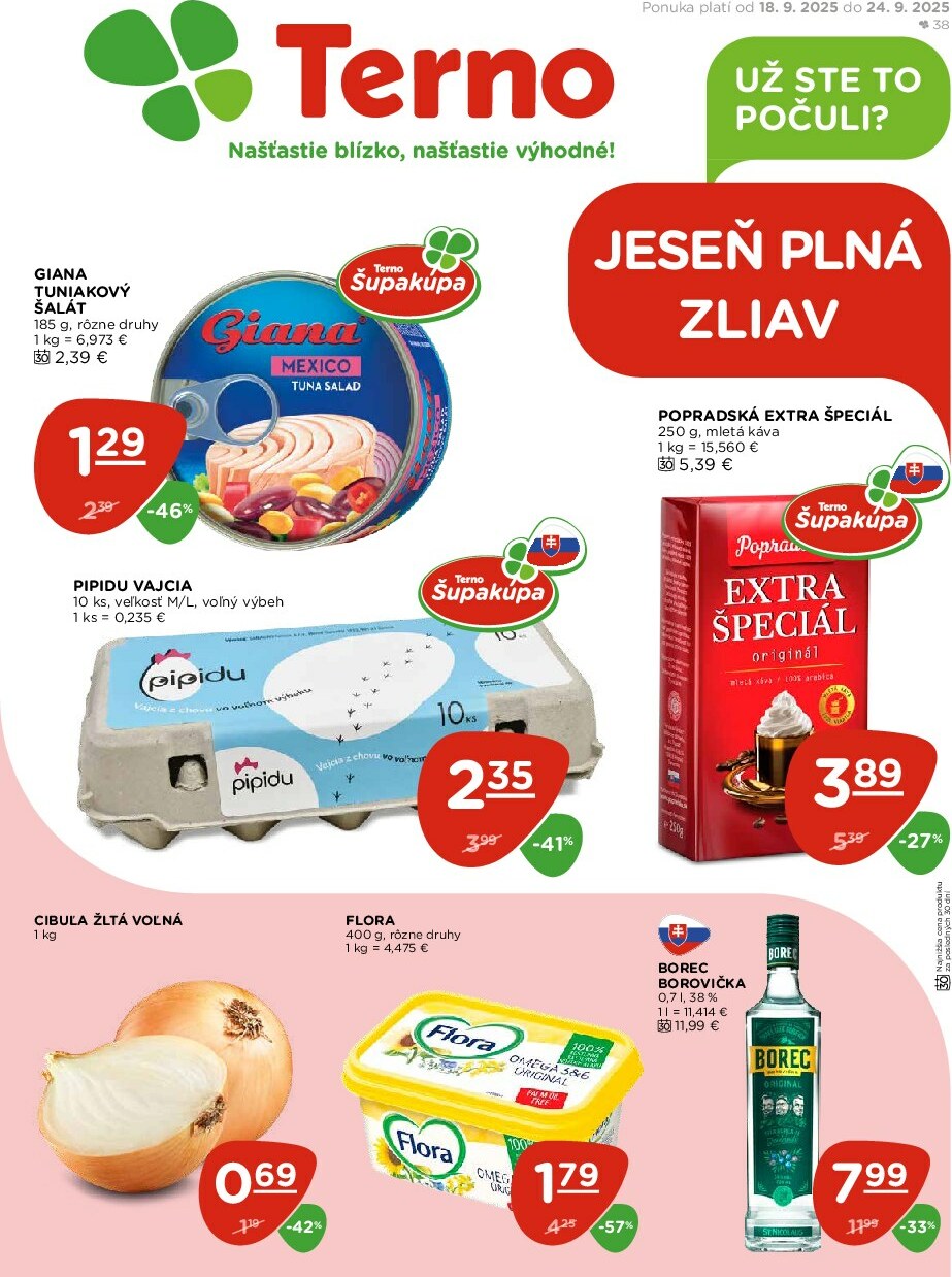 terno - Leták Terno platný od 18.09. do 24.09.