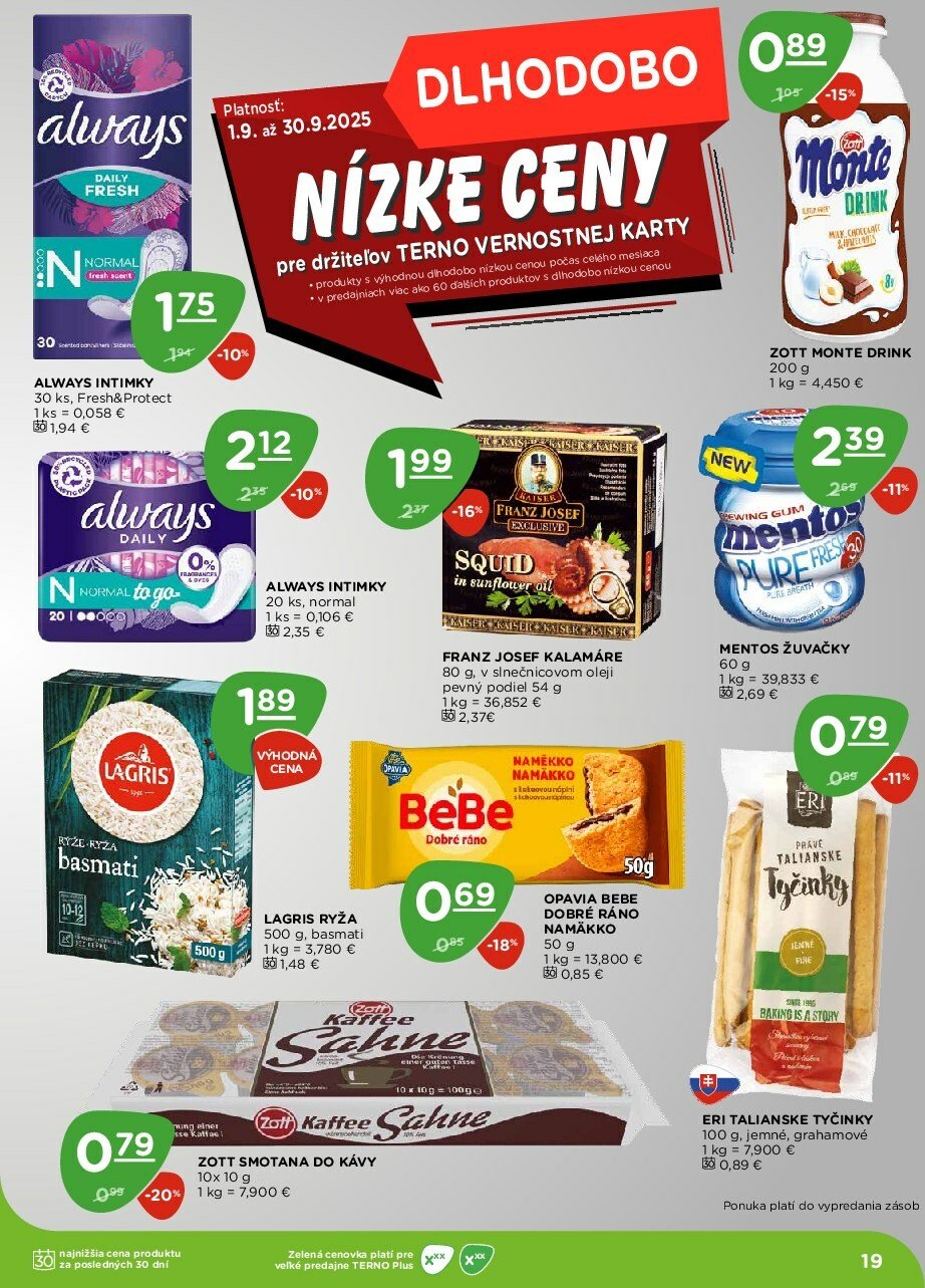 terno - Leták Terno platný od 25.09. do 01.10. - page: 19