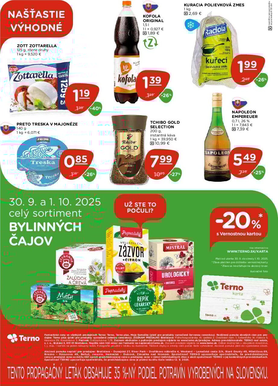 terno - Leták Terno platný od 25.09. do 01.10. - page: 20