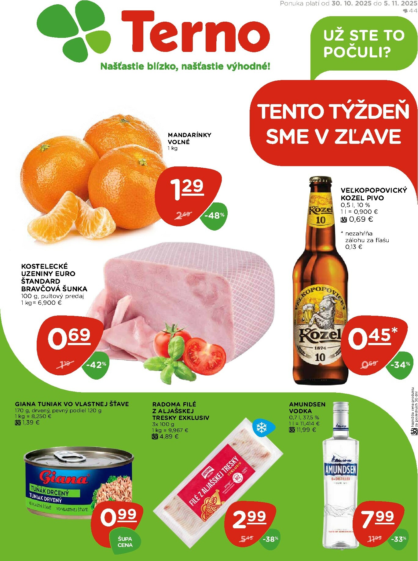 terno - Leták Terno platný od 30.10. do 05.11.