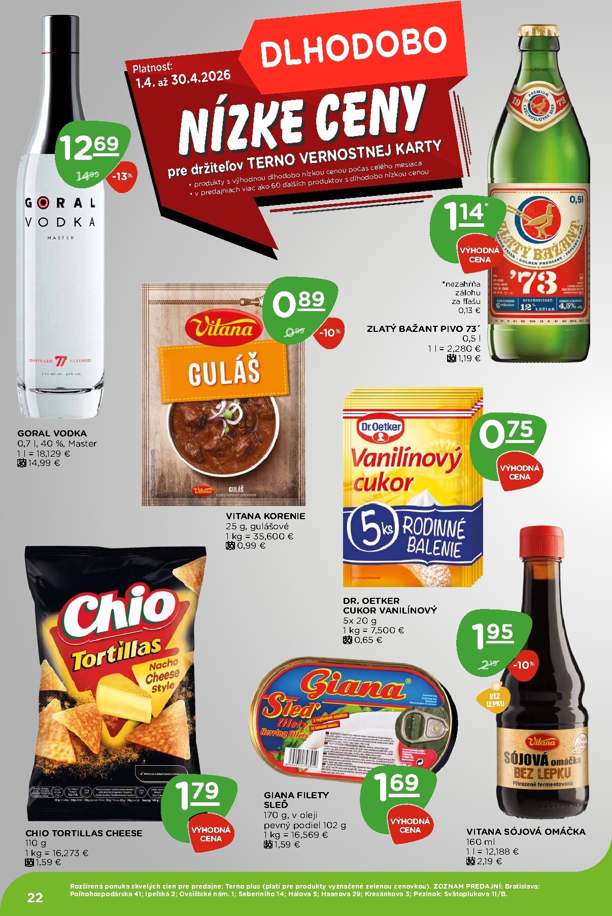 terno - Nový leták Terno platný od štvrtka, 16.04.2026 do stredy, 22.04.2026 - page: 22