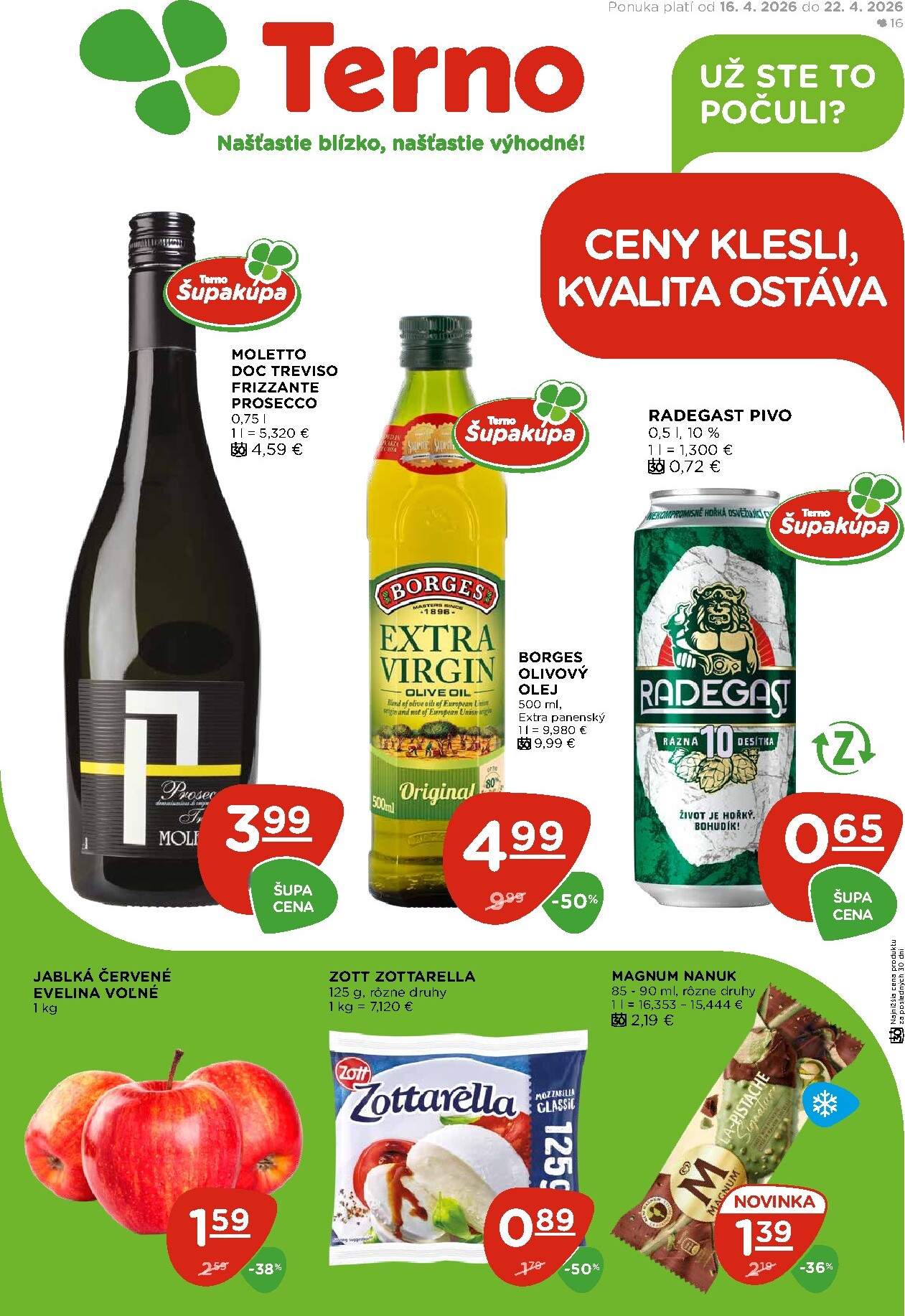 terno - Nový leták Terno platný od štvrtka, 16.04.2026 do stredy, 22.04.2026 - page: 1