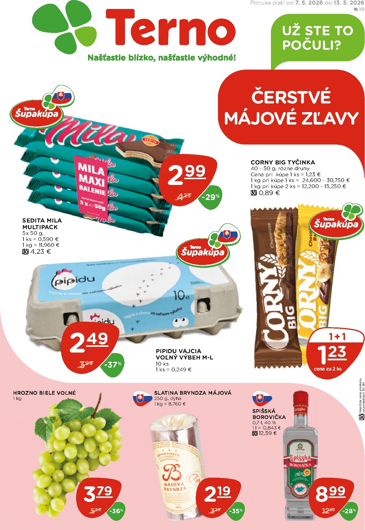 terno - Nový leták Terno od štvrtka, 07.05.2026 do stredy, 13.05.2026