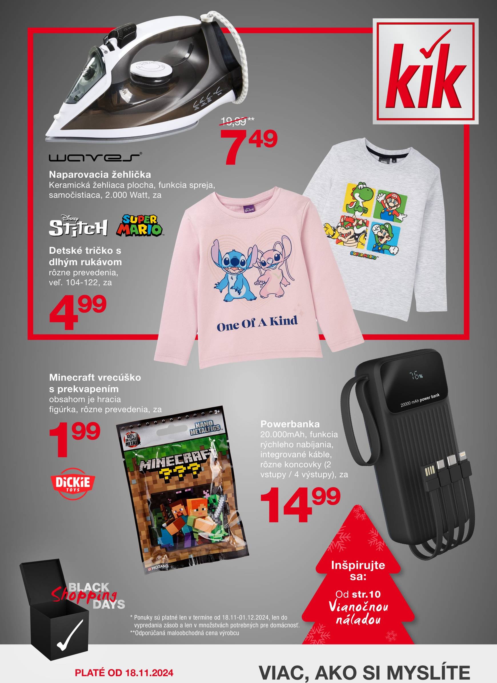 kik - KiK - Black Friday leták platný od 18.11. - 01.12.