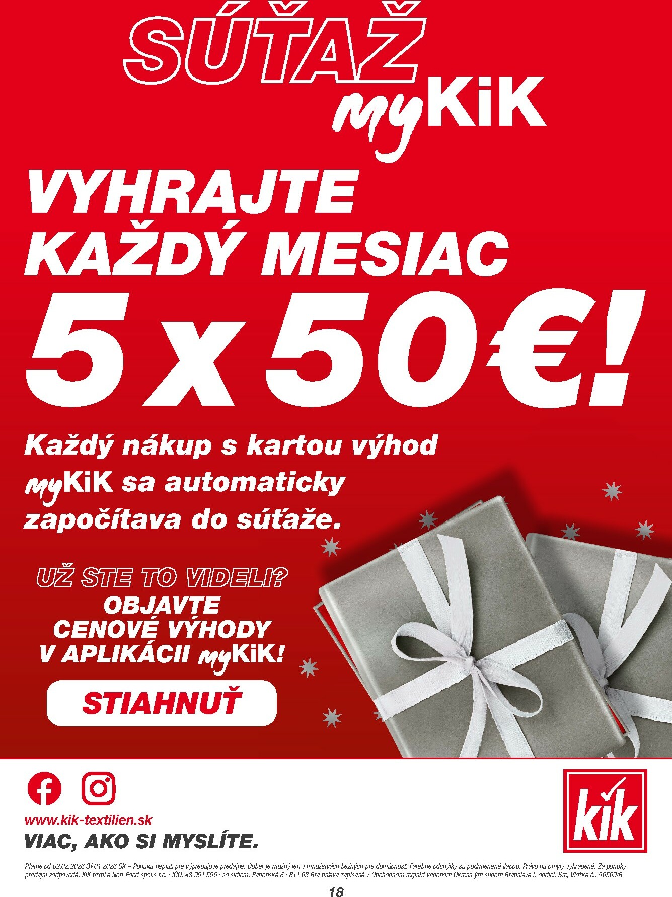 kik - Leták Kik platný od 02.02.2026 do 22.02.2026 - page: 18