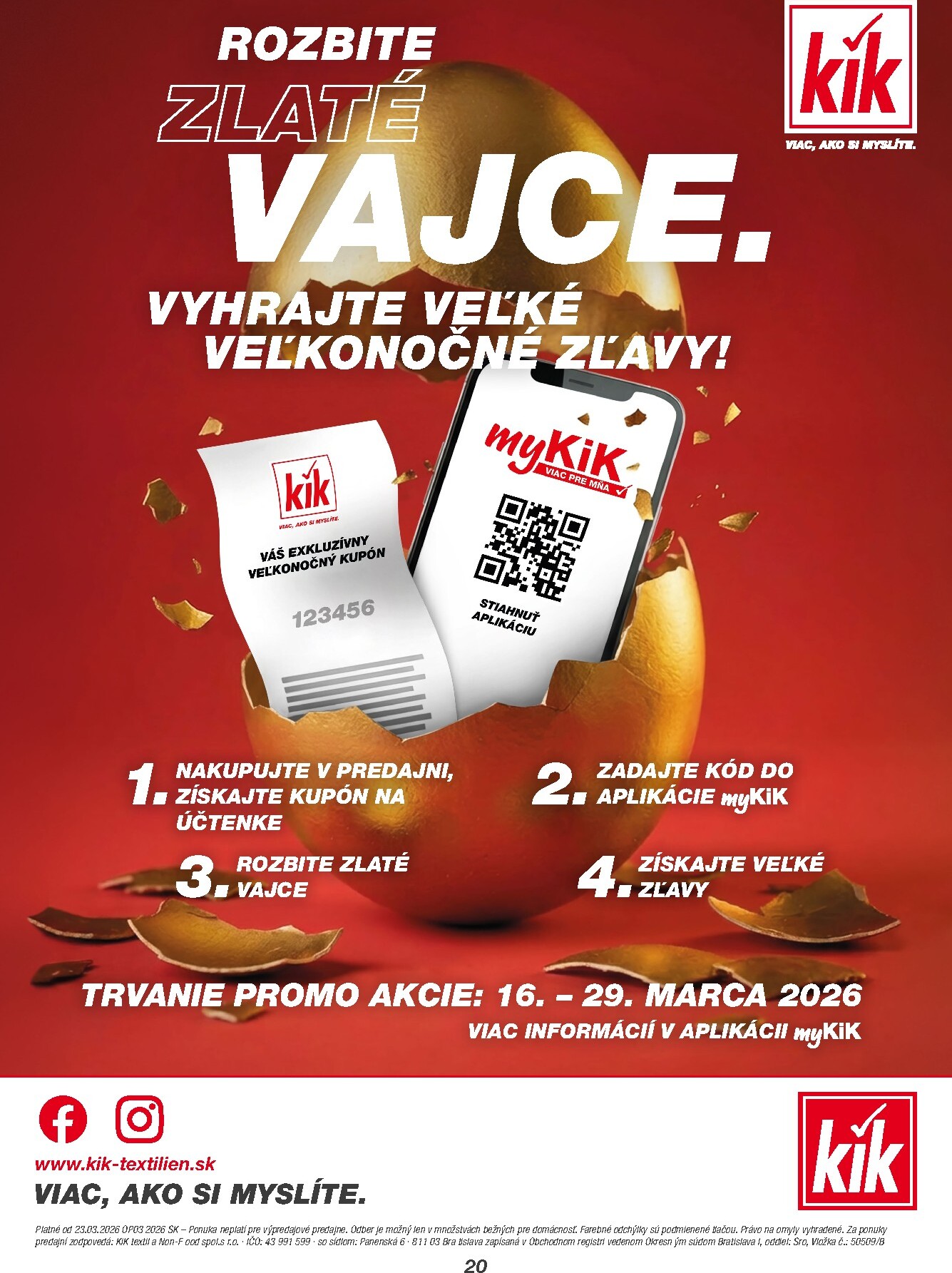 kik - Leták Kik platný od 23.03.2026 do 19.04.2026 - page: 20
