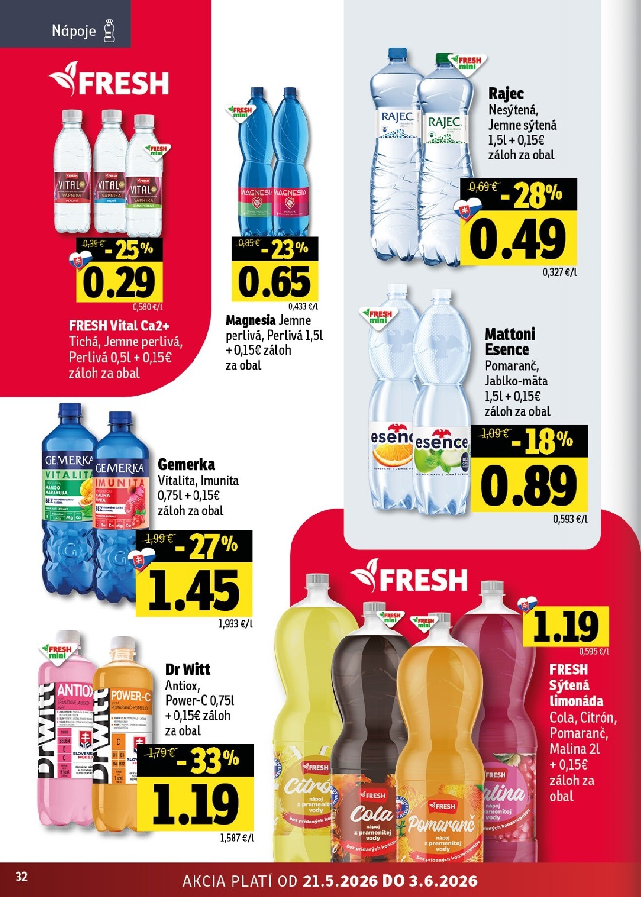 fresh - Nový Fresh - Východné Slovensko leták od štvrtka, 21.05.2026 do stredy, 03.06.2026 - page: 32