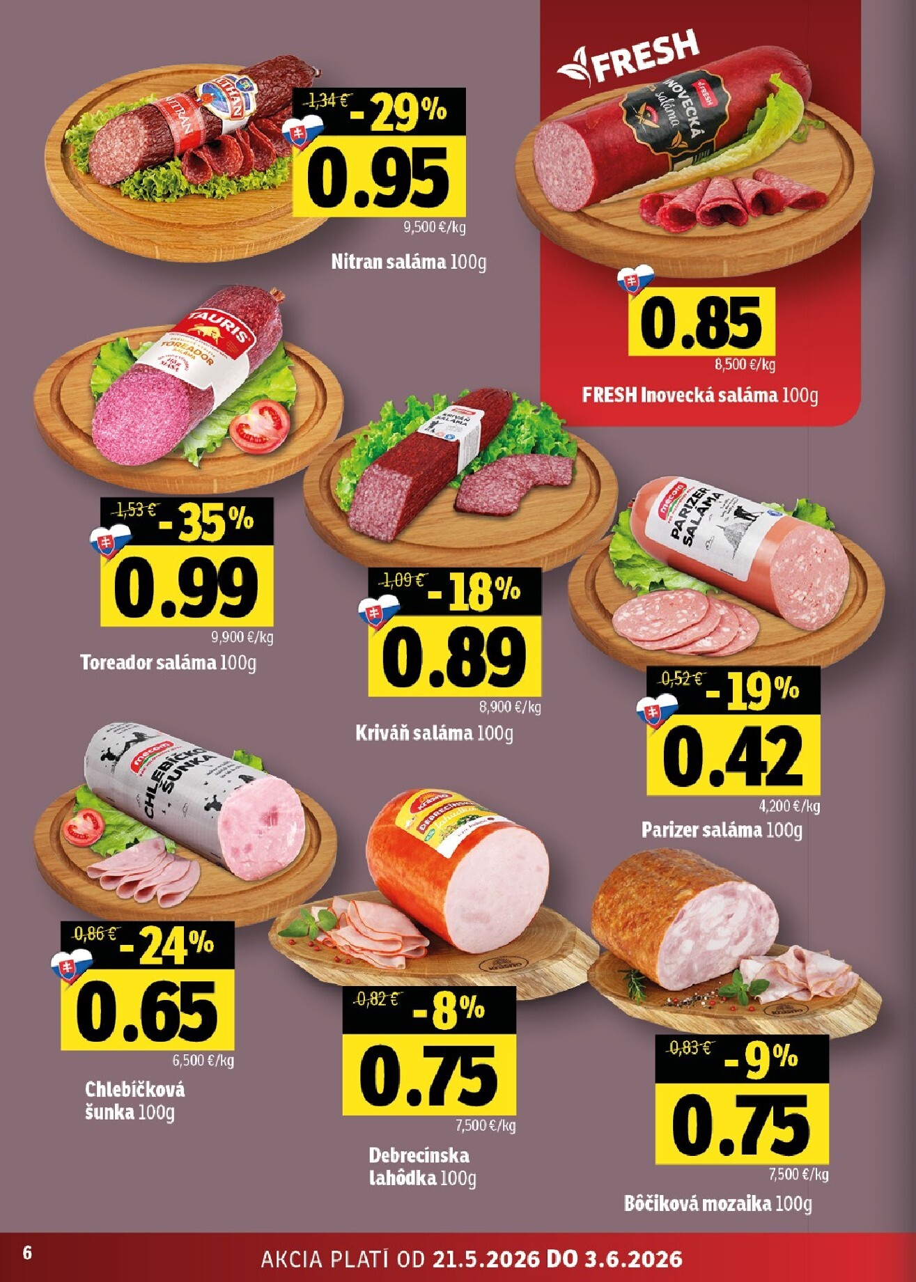 fresh - Nový Fresh - Východné Slovensko leták od štvrtka, 21.05.2026 do stredy, 03.06.2026 - page: 6