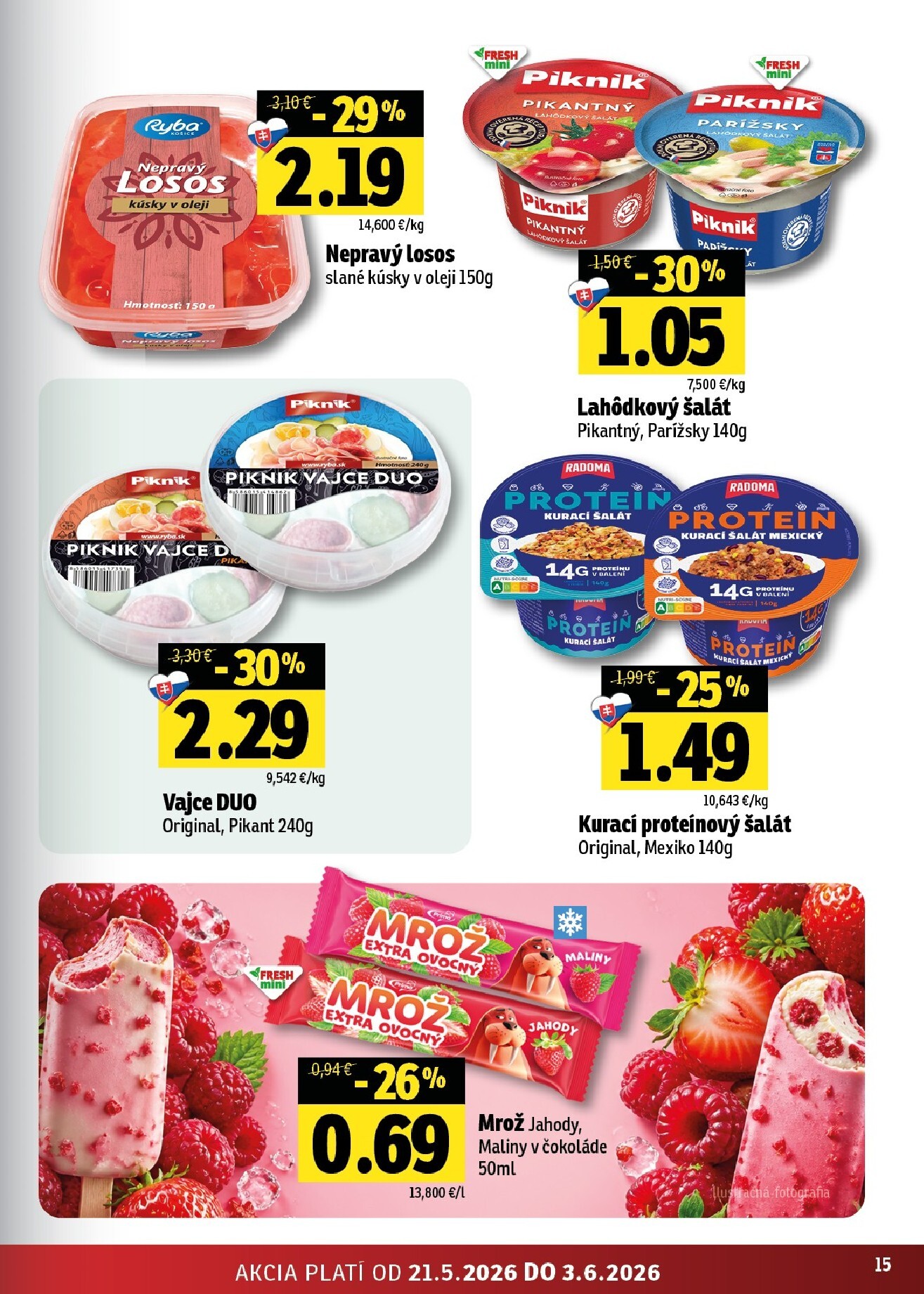 fresh - Nový Fresh - Stredné a západné Slovensko leták od štvrtka, 21.05.2026 do stredy, 03.06.2026 - page: 15