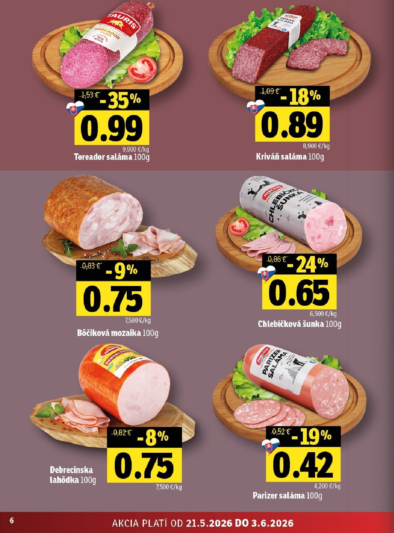 fresh - Nový Fresh - Stredné a západné Slovensko leták od štvrtka, 21.05.2026 do stredy, 03.06.2026 - page: 6