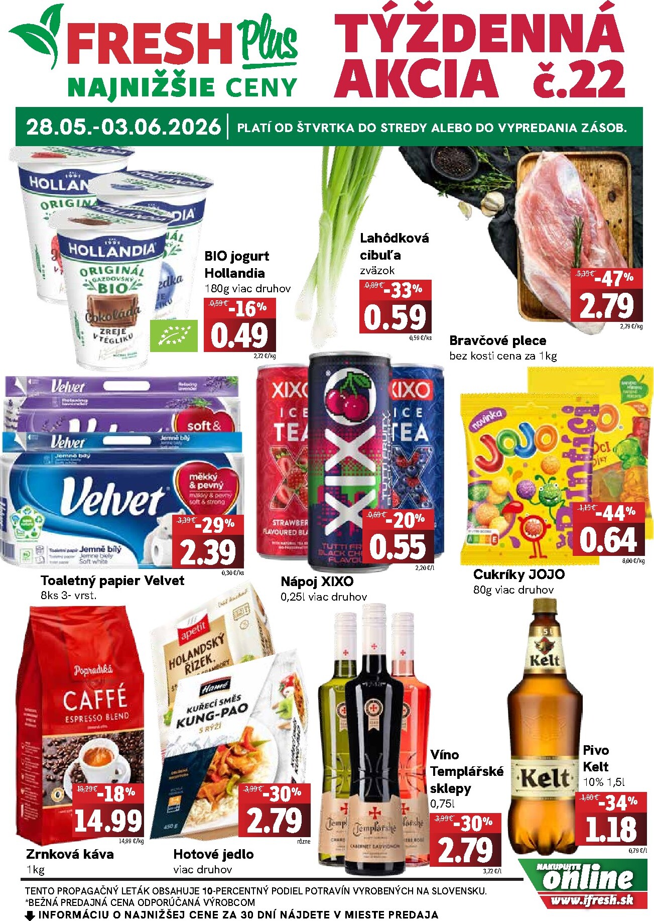 fresh - Nový Fresh Plus leták od štvrtka, 28.05.2026 do stredy, 03.06.2026