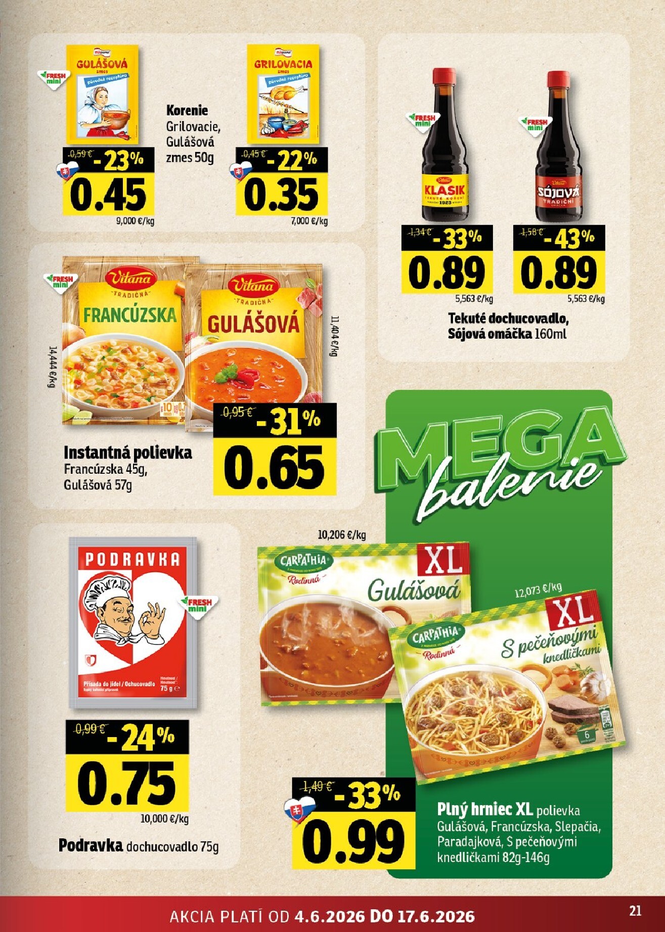 fresh - Nový Fresh - Východné Slovensko leták od štvrtka, 04.06.2026 do stredy, 17.06.2026 - page: 21