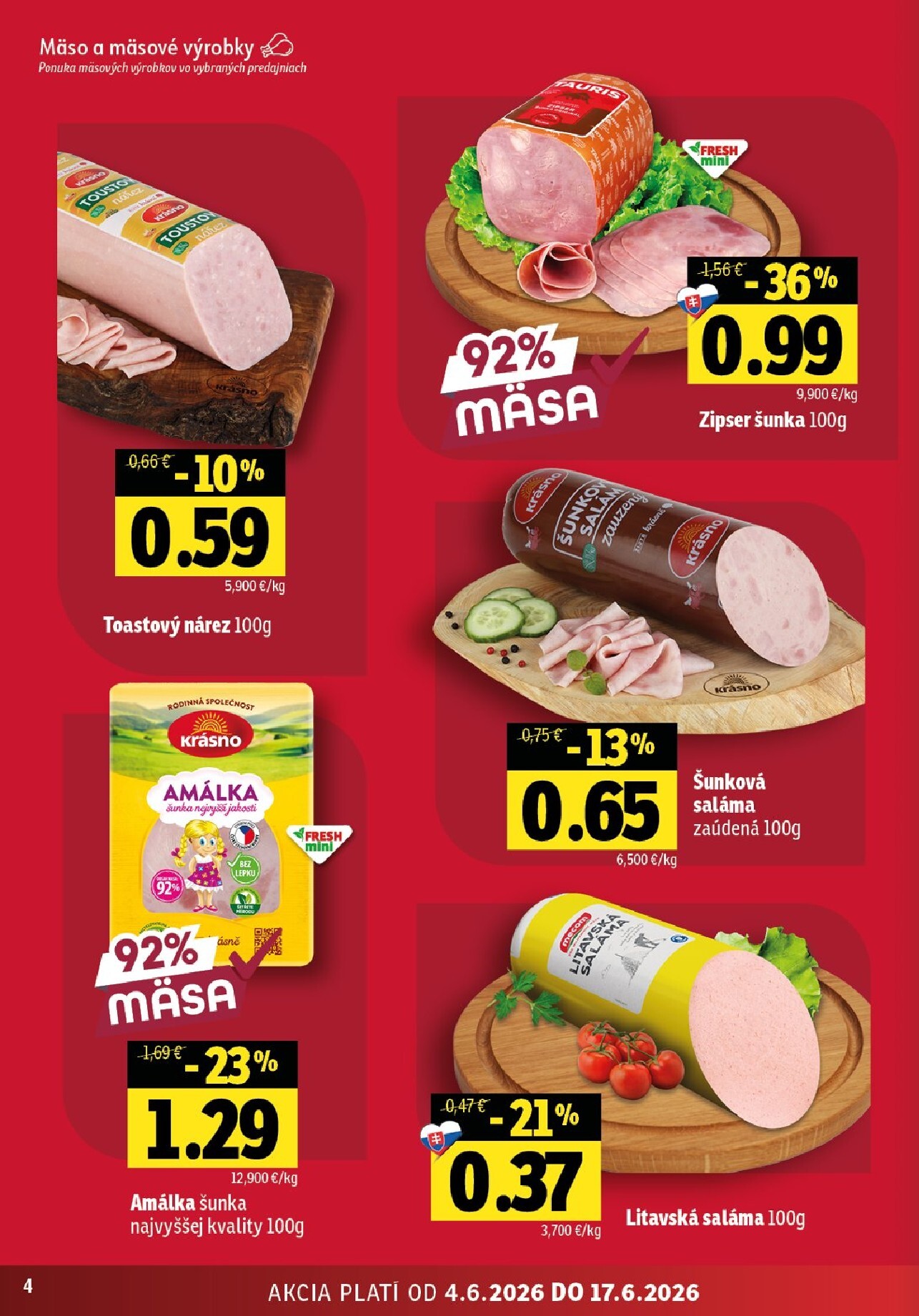 fresh - Nový Fresh - Východné Slovensko leták od štvrtka, 04.06.2026 do stredy, 17.06.2026 - page: 4