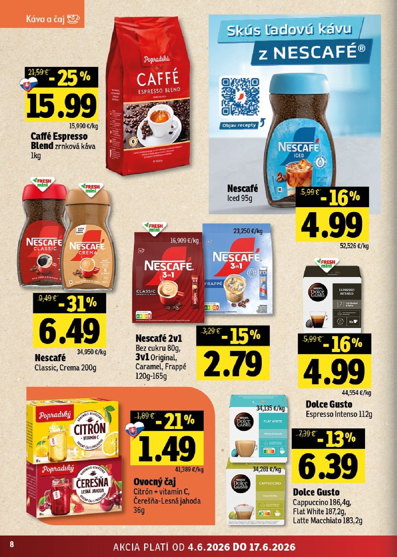 fresh - Nový Fresh - Východné Slovensko leták od štvrtka, 04.06.2026 do stredy, 17.06.2026 - page: 8