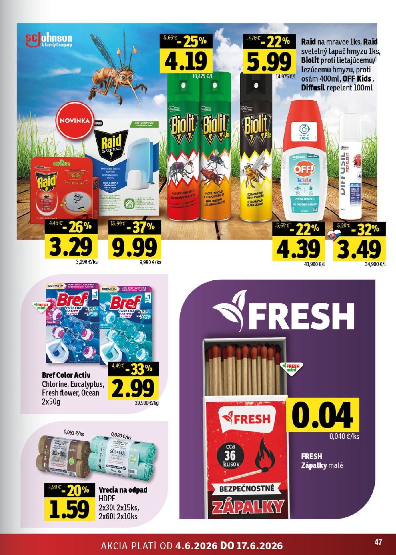 fresh - Nový Fresh - Východné Slovensko leták od štvrtka, 04.06.2026 do stredy, 17.06.2026 - page: 47