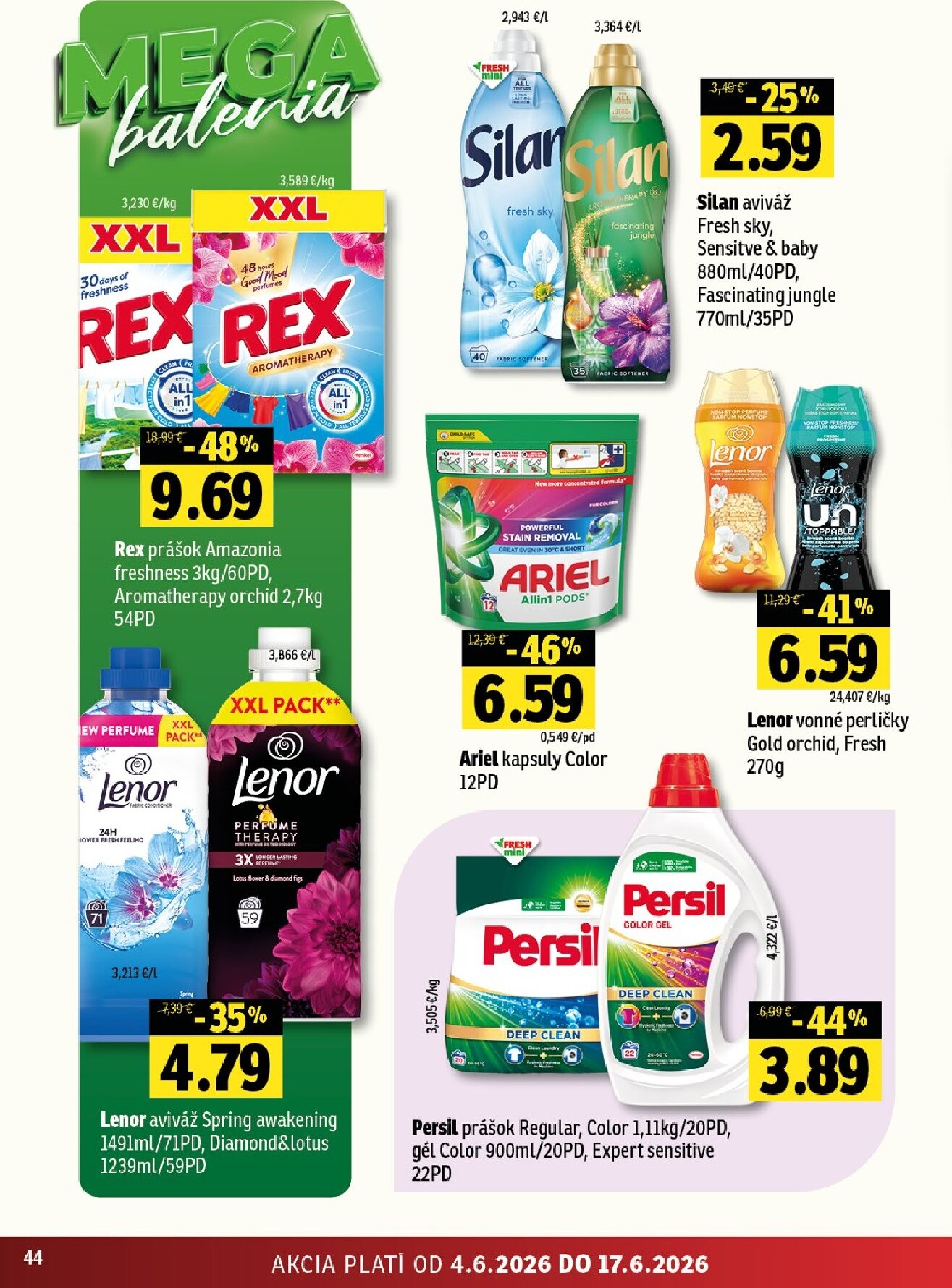 fresh - Nový Fresh - Stredné a západné Slovensko leták od štvrtka, 04.06.2026 do stredy, 17.06.2026 - page: 44