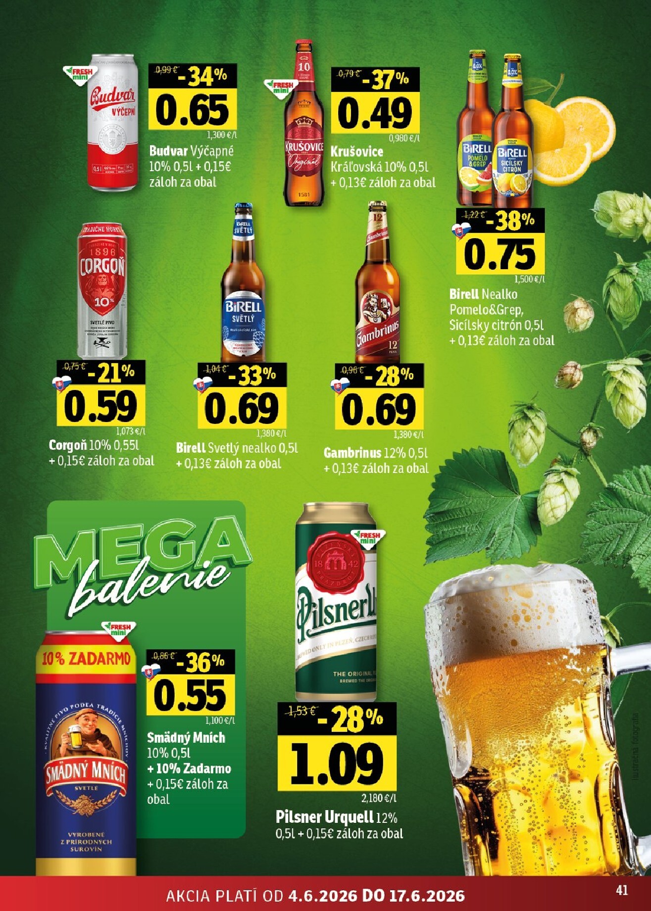 fresh - Nový Fresh - Stredné a západné Slovensko leták od štvrtka, 04.06.2026 do stredy, 17.06.2026 - page: 41