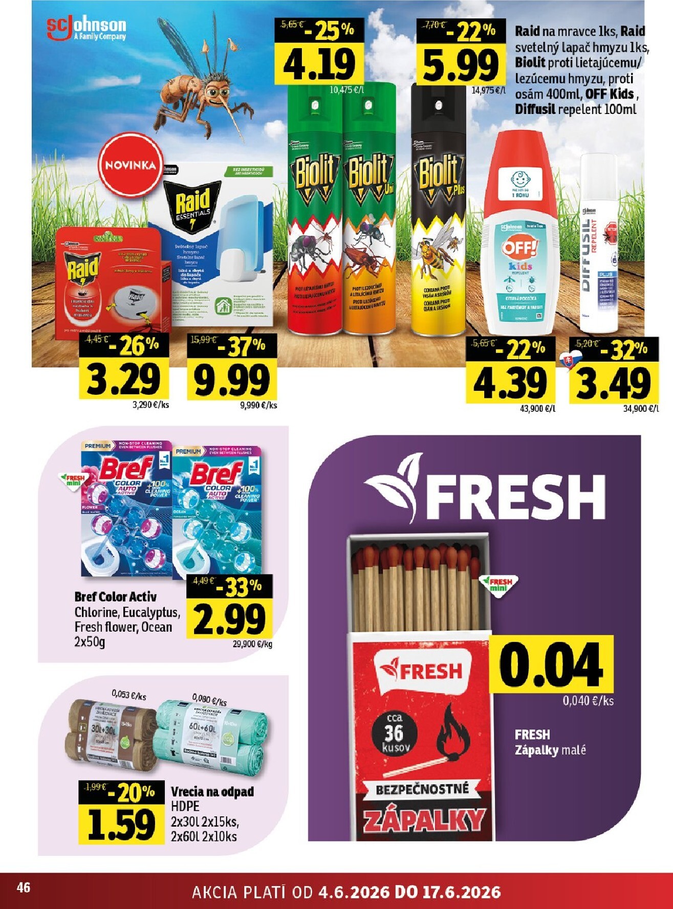 fresh - Nový Fresh - Stredné a západné Slovensko leták od štvrtka, 04.06.2026 do stredy, 17.06.2026 - page: 46